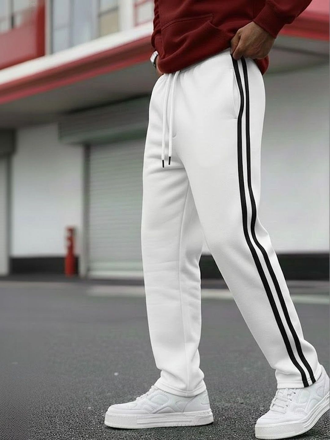 TRUFFLEGUM Men Regular Fit Colourblocked Track Pants-picture-11