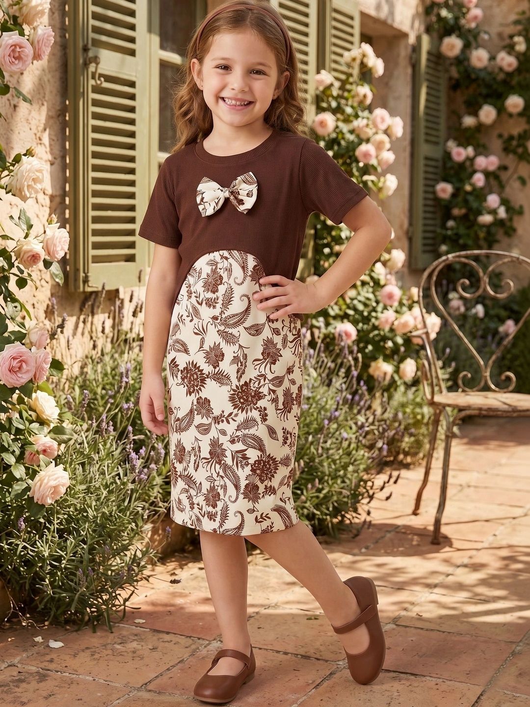 Kidotsav Colourblocked A-Line Dress-picture-45