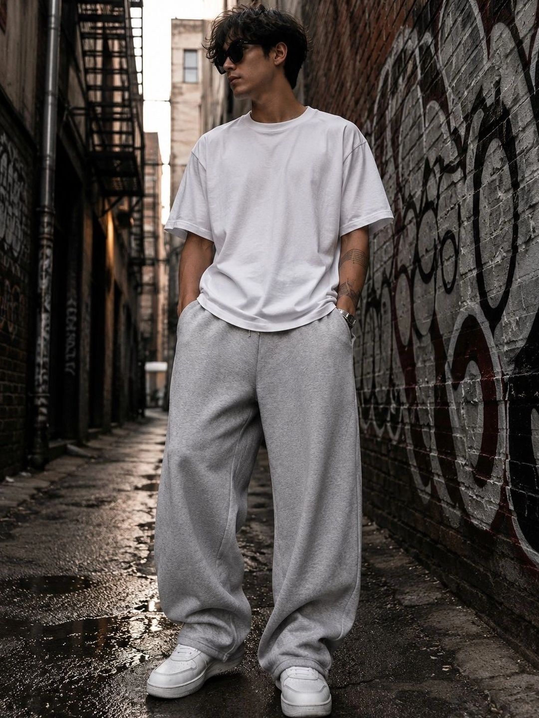 SYNZO Men Relaxed Easy Wash Trousers-picture-0