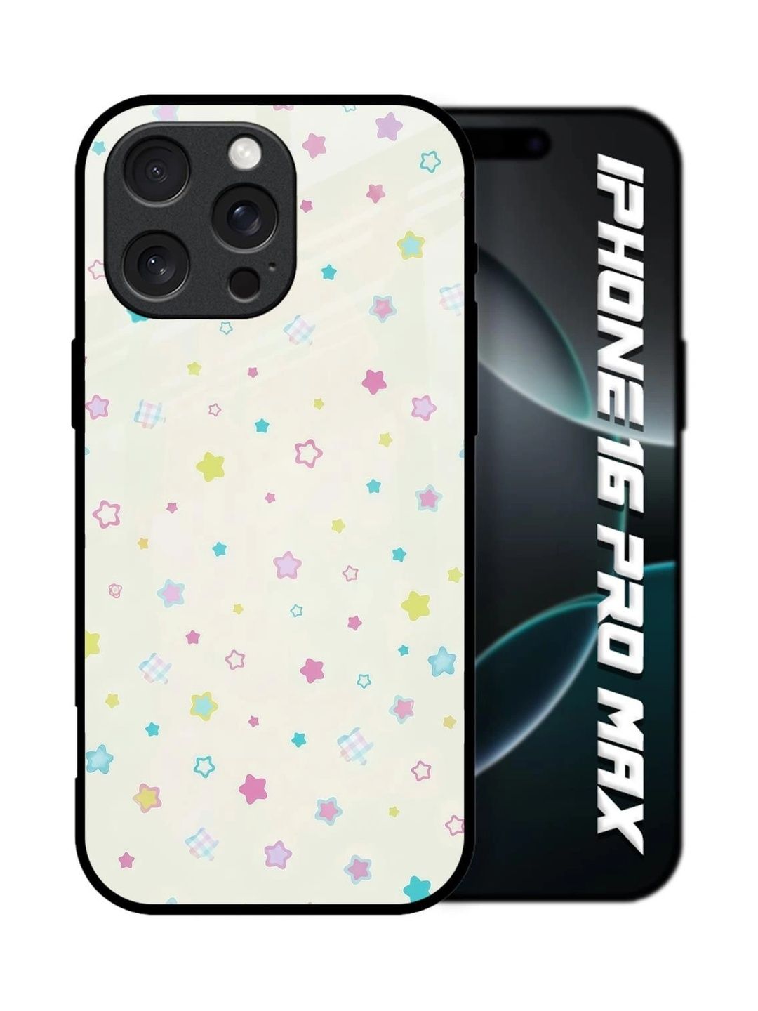 QRIOH Geometric Printed iPhone 16 Pro Max Back Case Mobile Accessories-picture-11