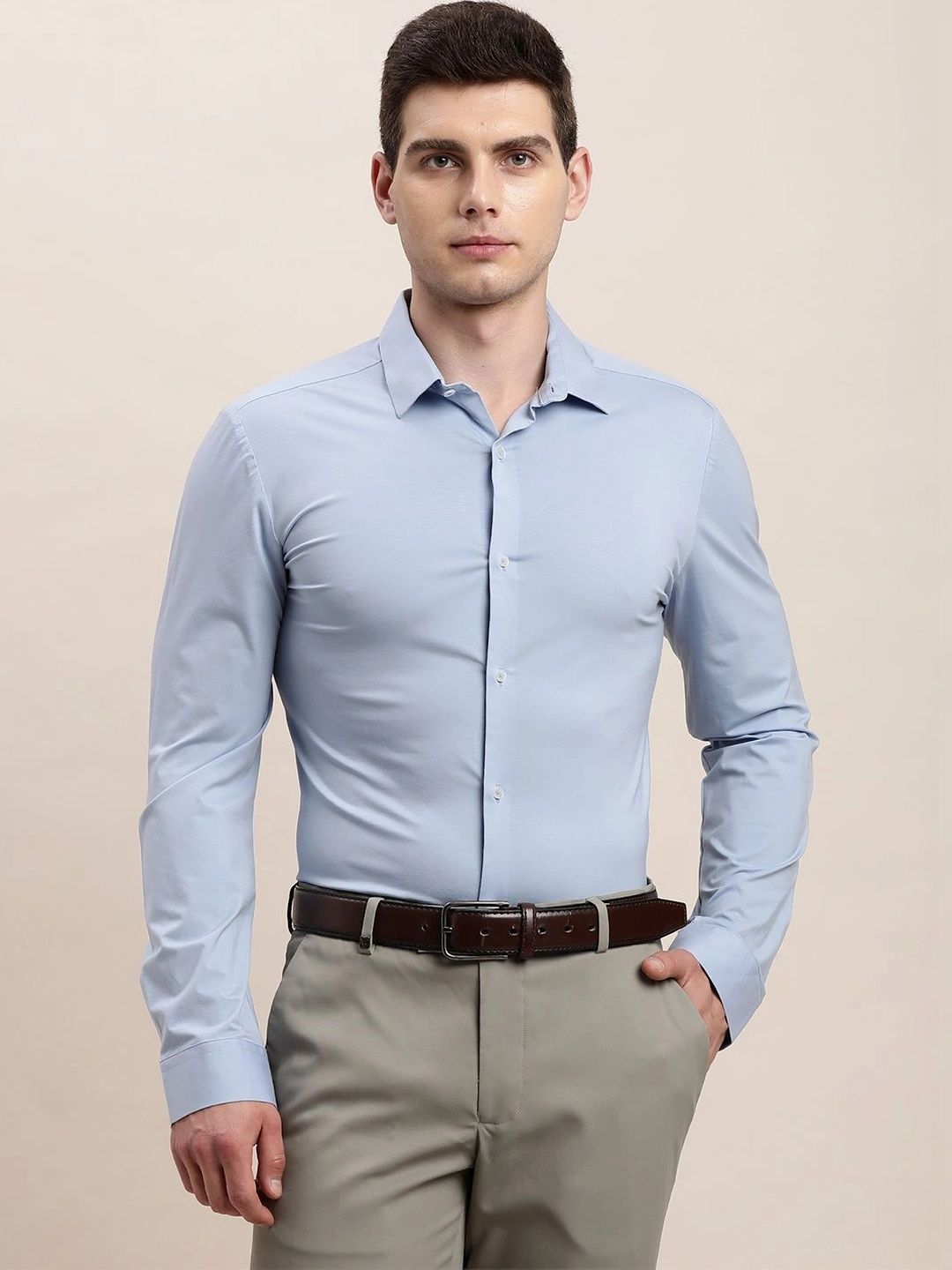 Turtle Men Standard Slim Fit Formal Shirt-picture-57