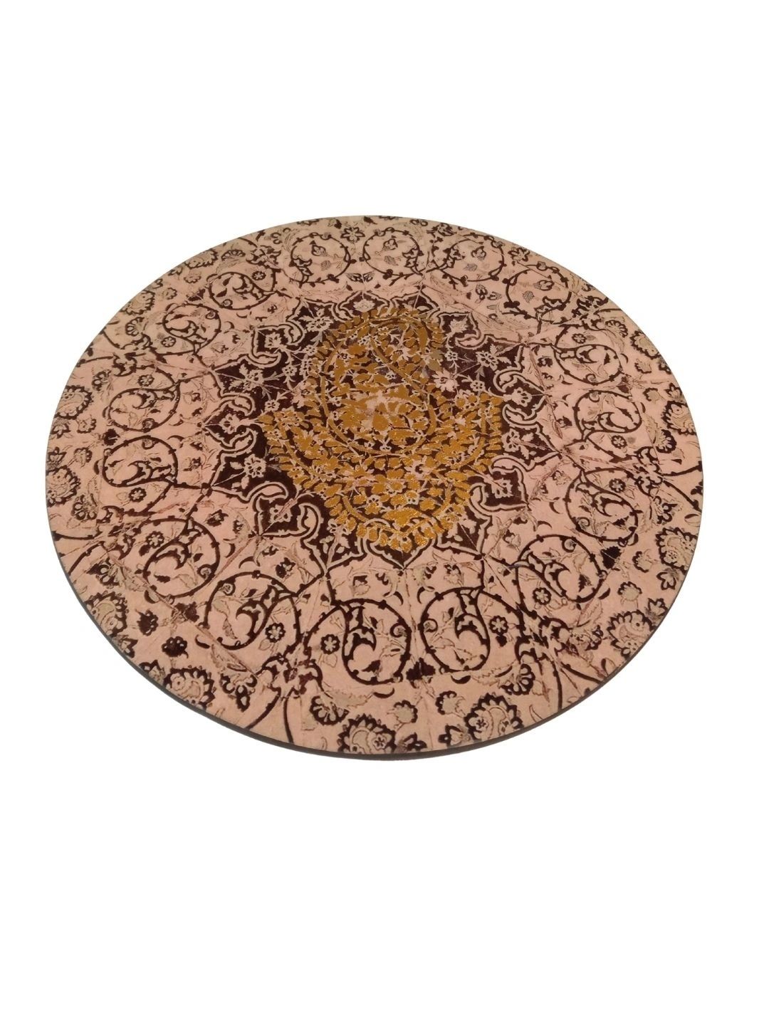 THE HOME CO. 4-Pcs Beige Printed Round Table Placemats-picture-14