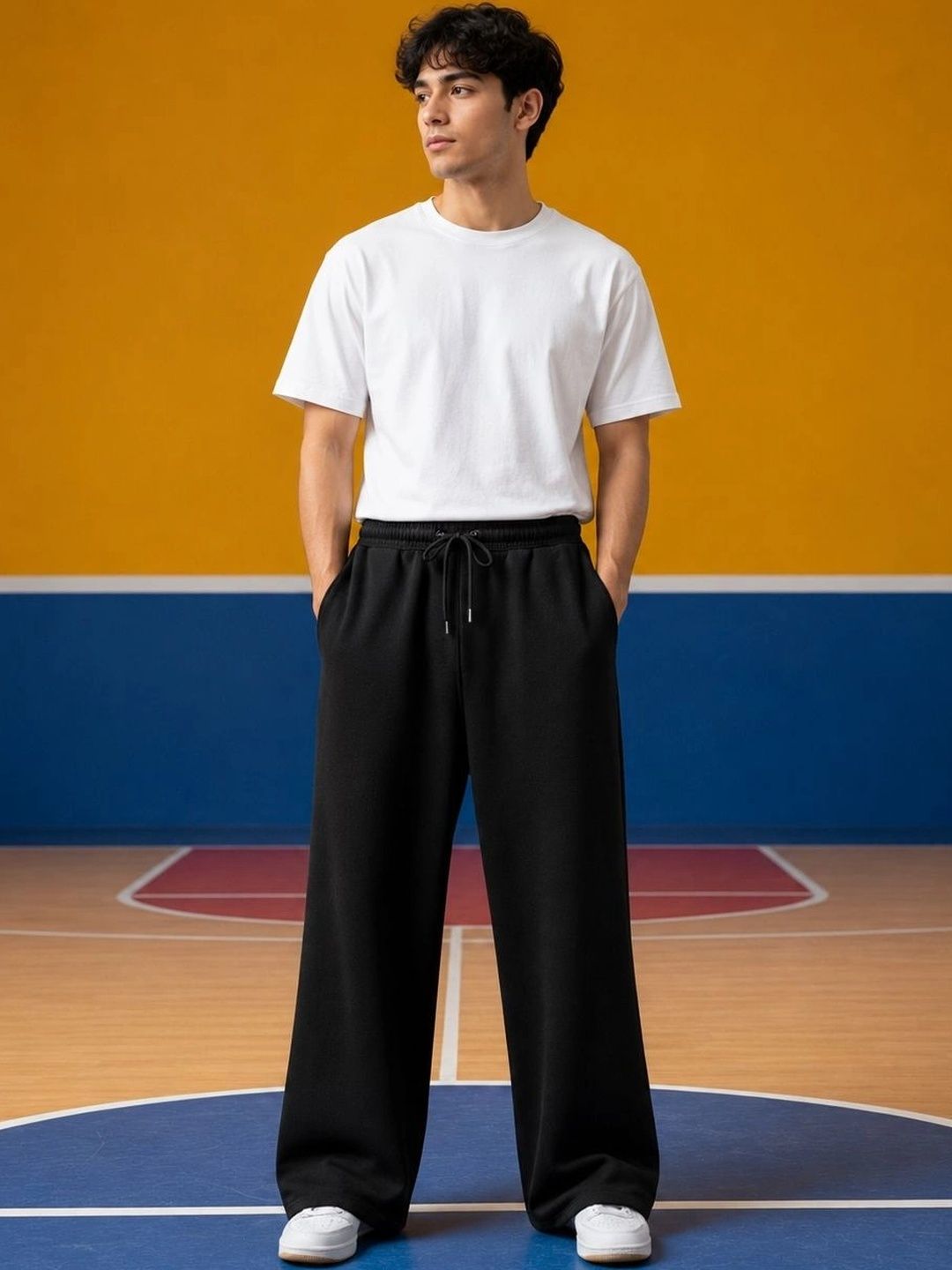 SYNZO Men Relaxed Easy Wash Trousers-picture-30