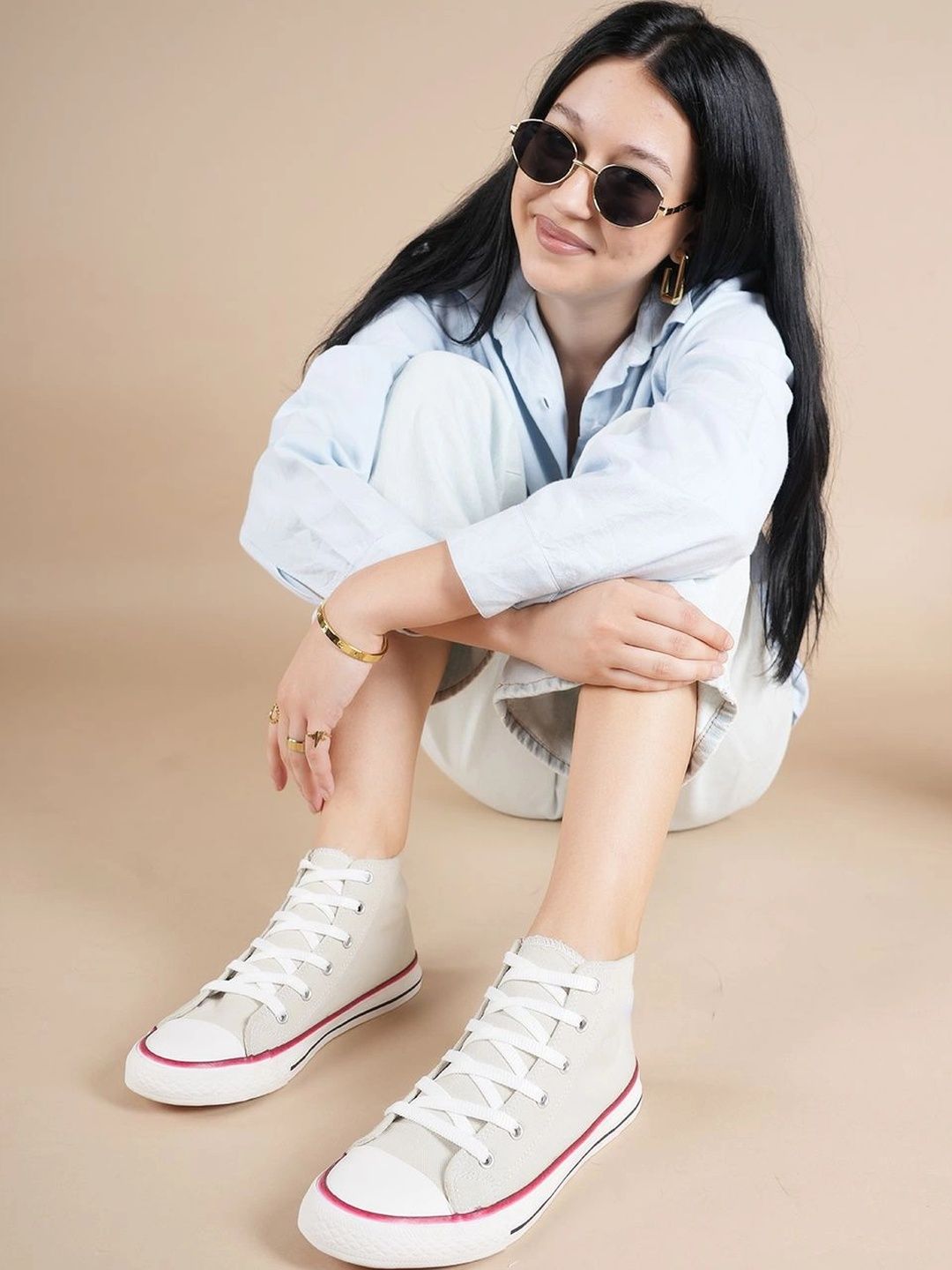 BELVE PARIS Women High-Top Sneakers-picture-32