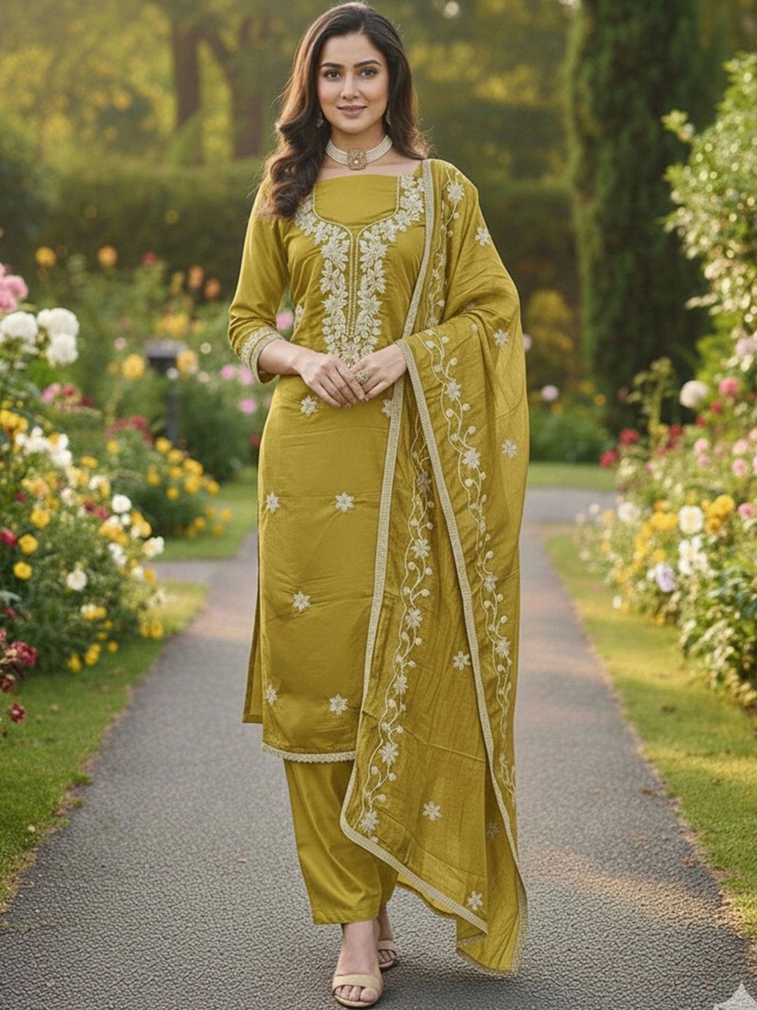 KALINI Printed Unstitched Dress Material-picture-58