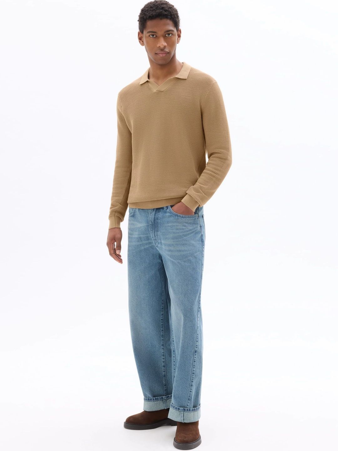 Celio Men Ribbed Pullover-picture-20