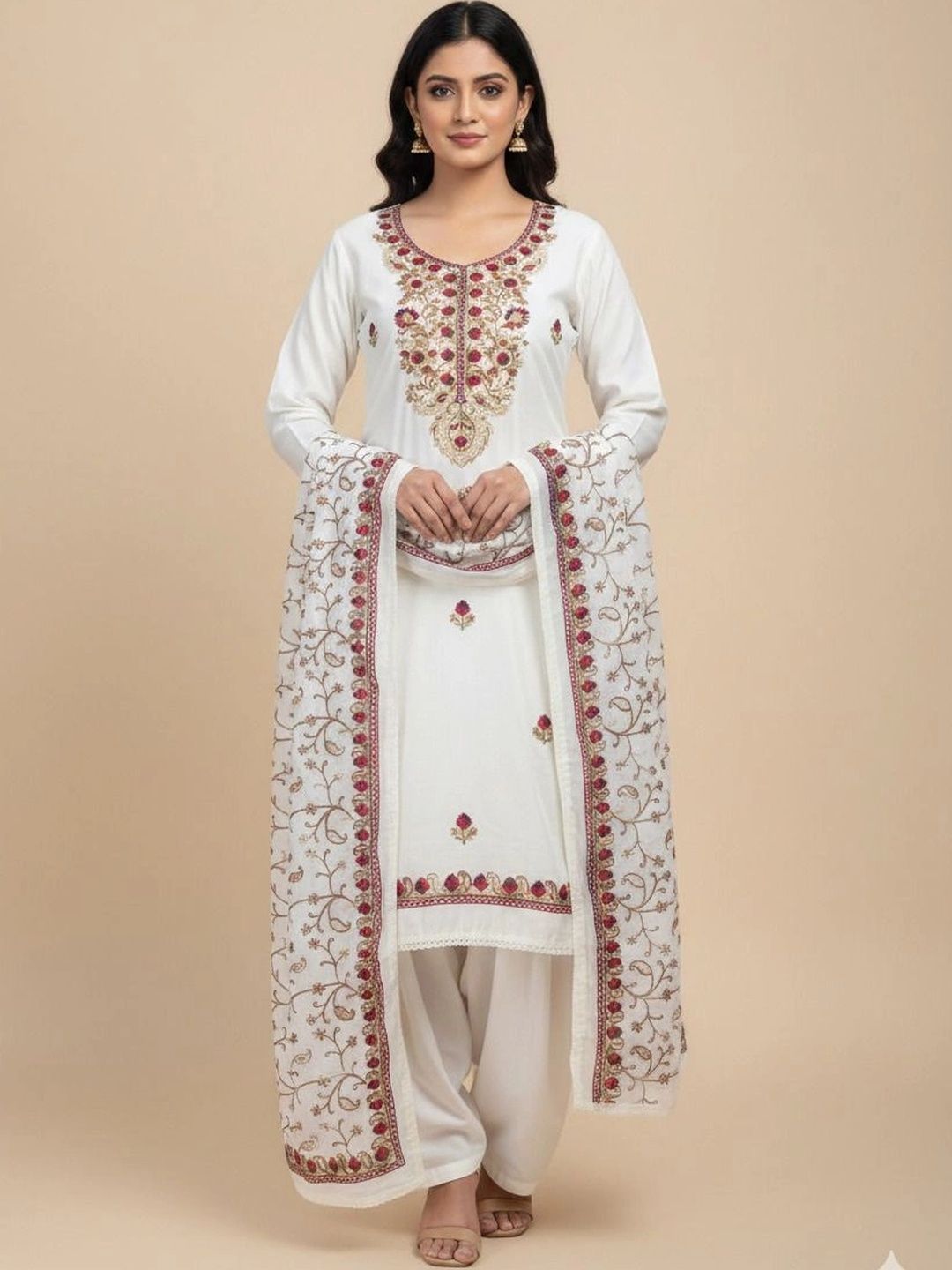 MANVAA Embroidered Unstitched Dress Material-picture-20