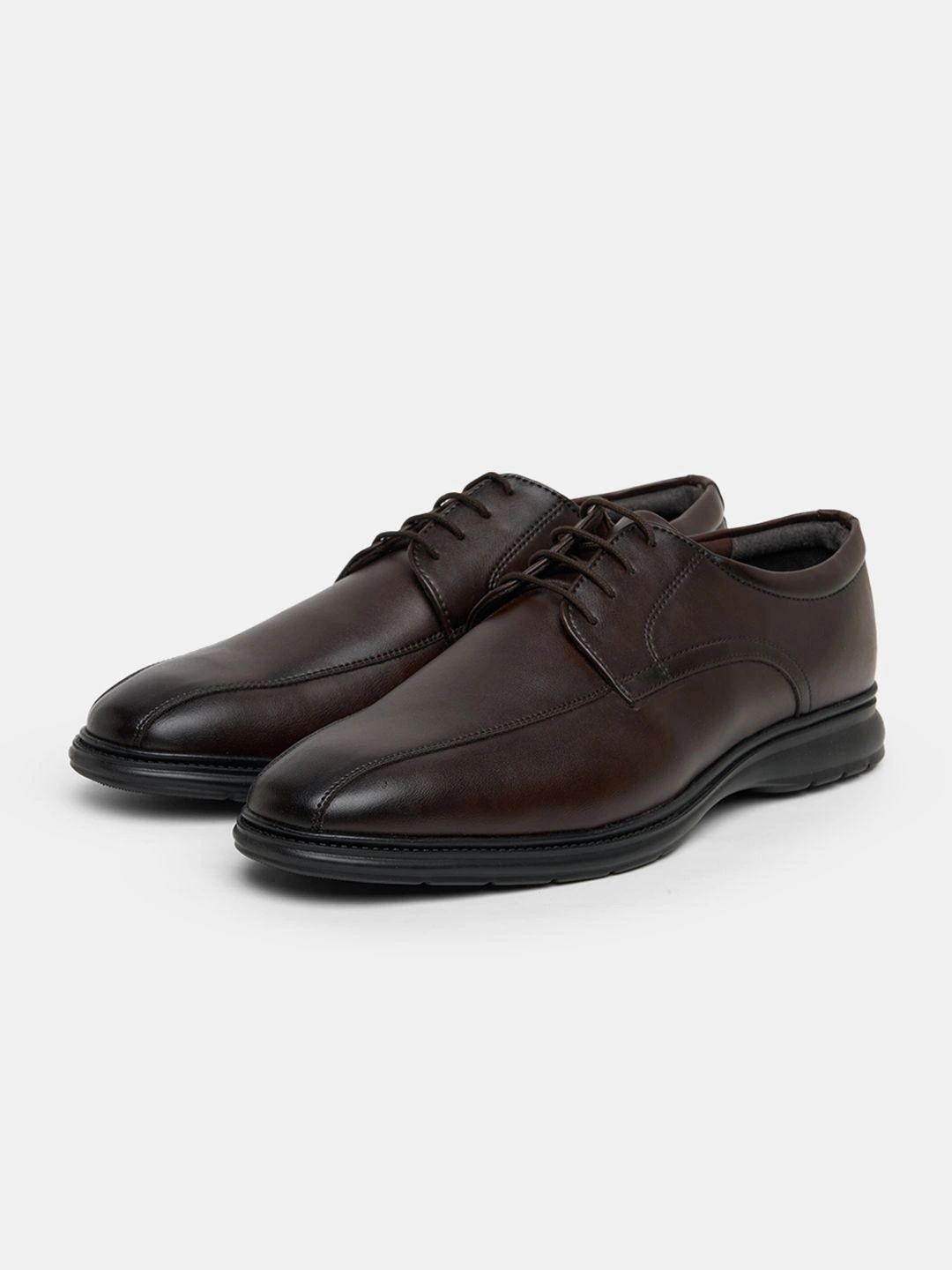 Urban Ranger by pantaloons Men PU Round Toe Lace-Ups Derbys Formal Shoes-picture-28