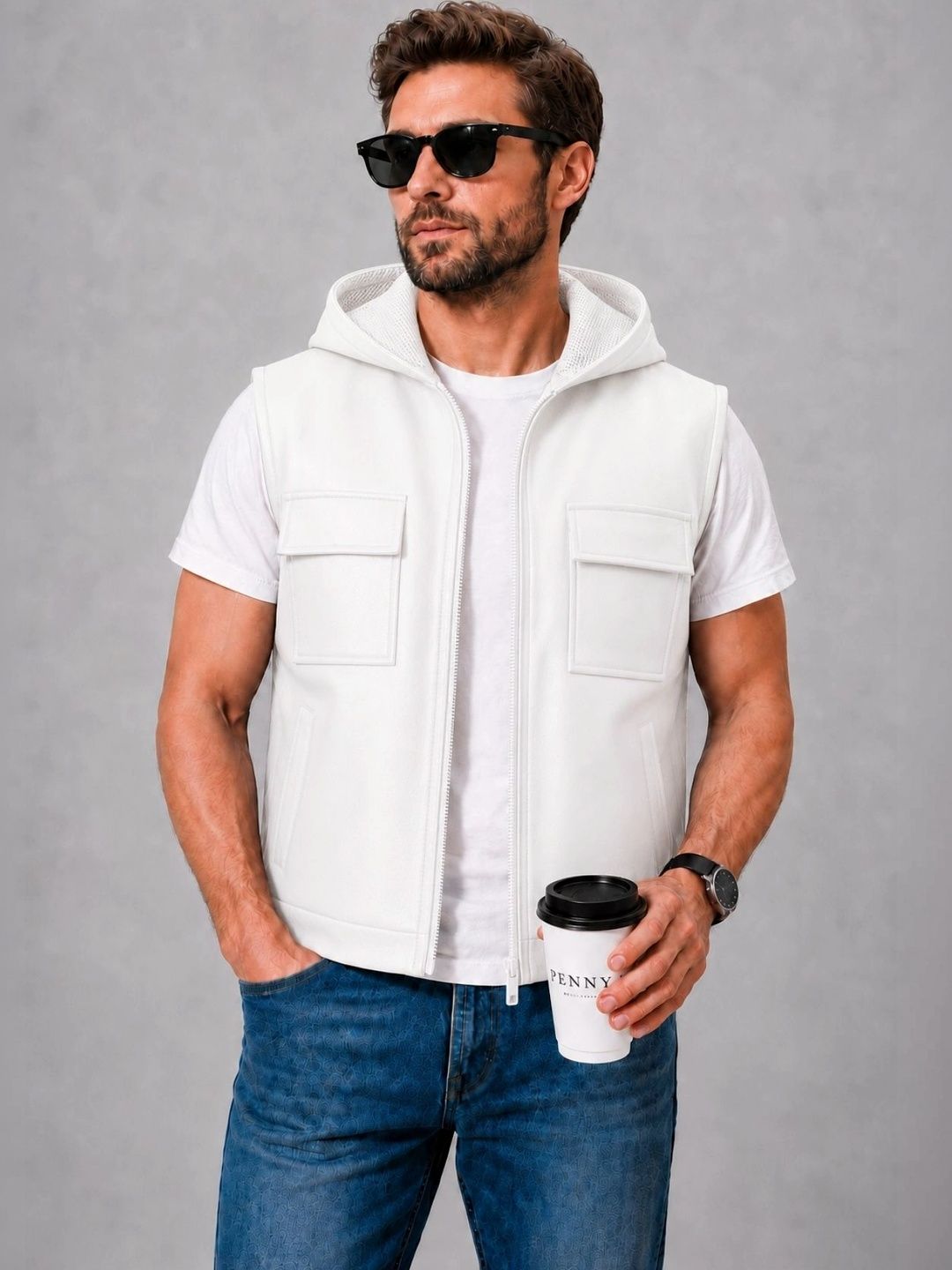 Raxedo Men Leather Lightweight Training or Gym Jacket-picture-58