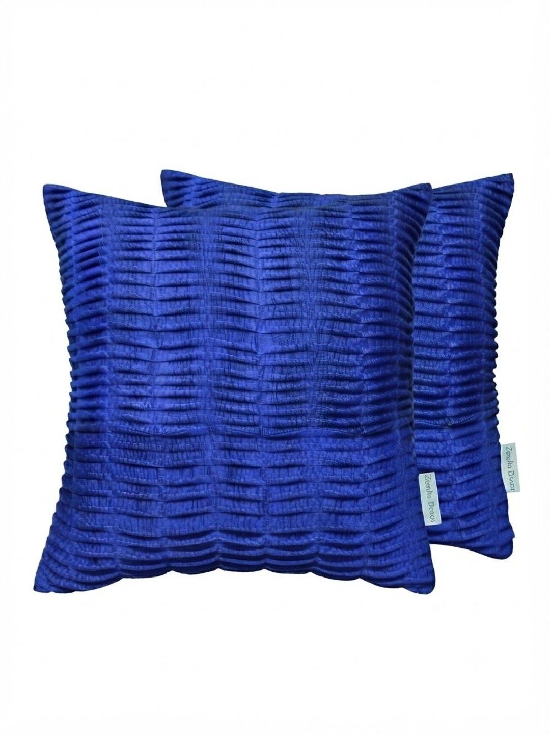 ZENSHA DECOR Navy Blue Set of 2 Square Cushion Covers-image-46