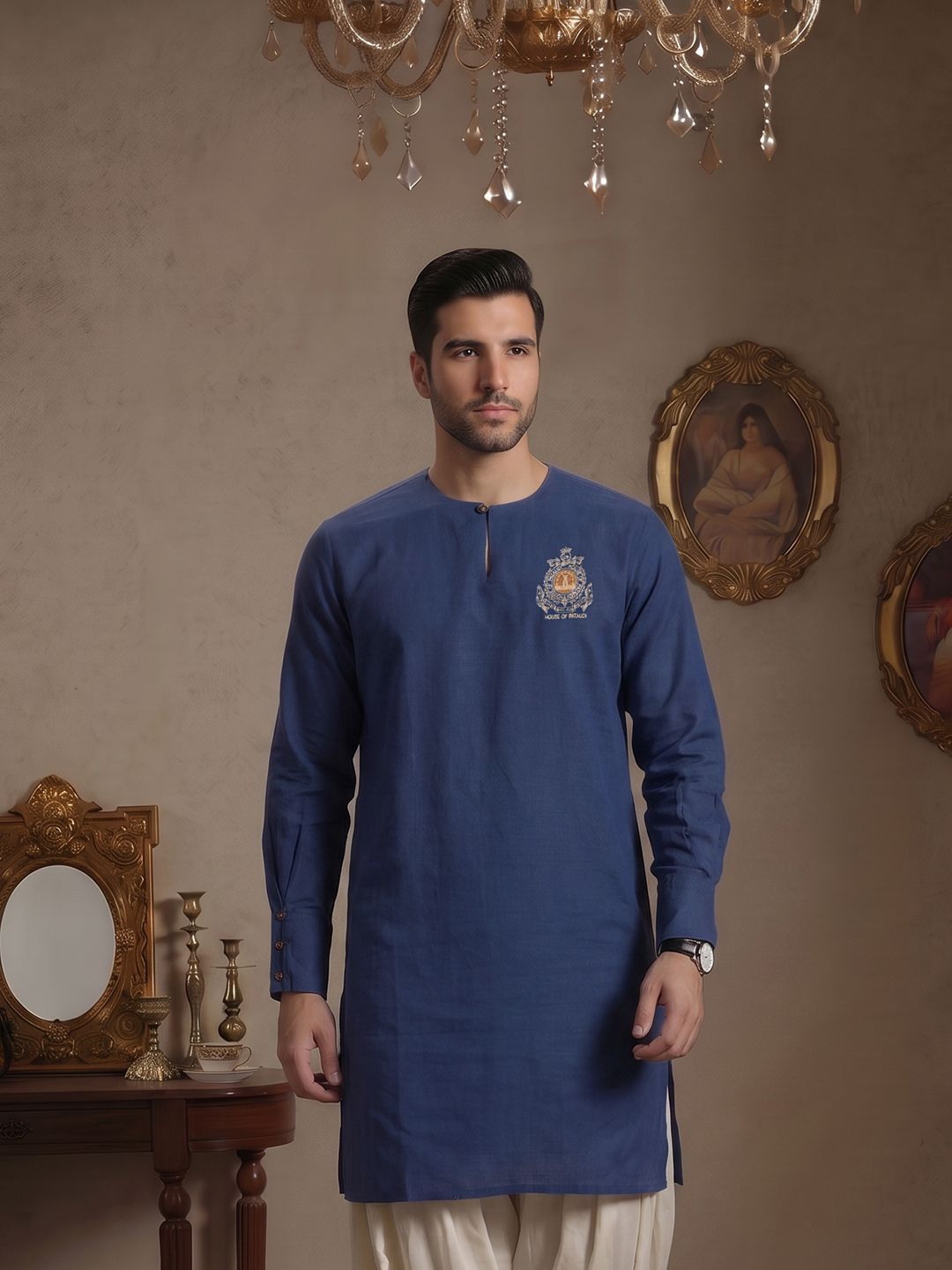 House of Pataudi Jashn Embroidered Work Kurta-picture-33