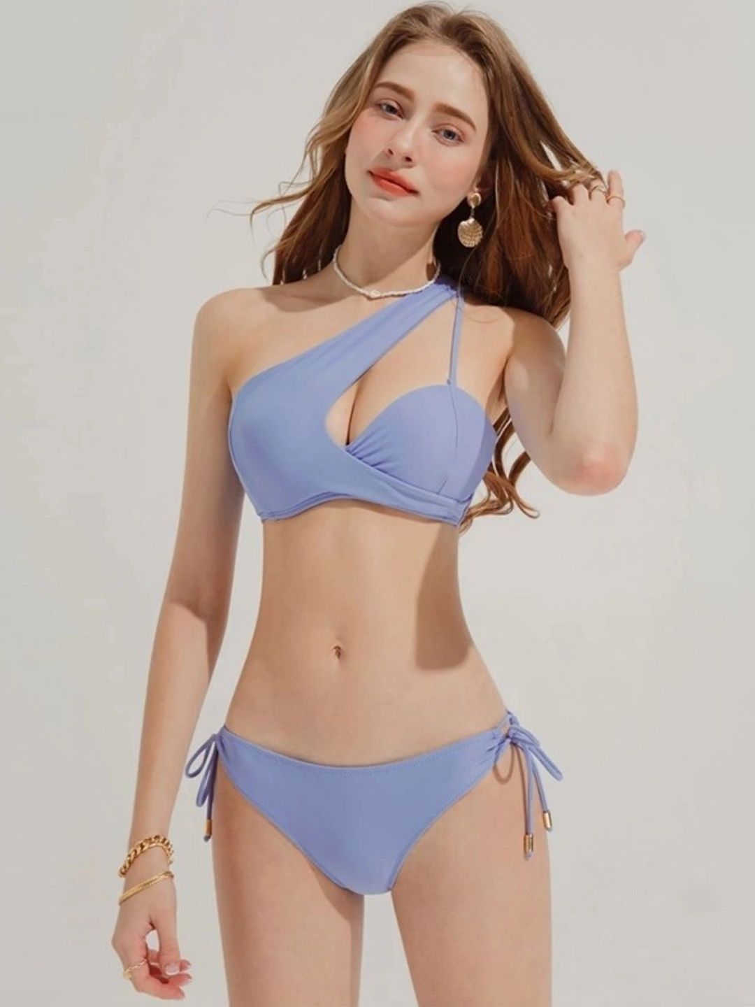 VM Collections One Shoulder Swim Bikini Set-image-7