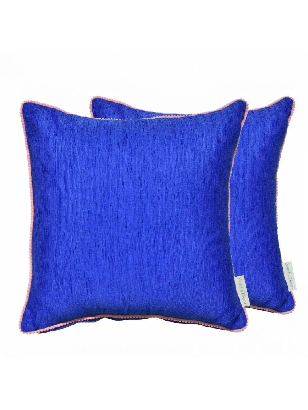 ZENSHA DECOR Navy Blue Set of 2 Square Cushion Covers-picture-20