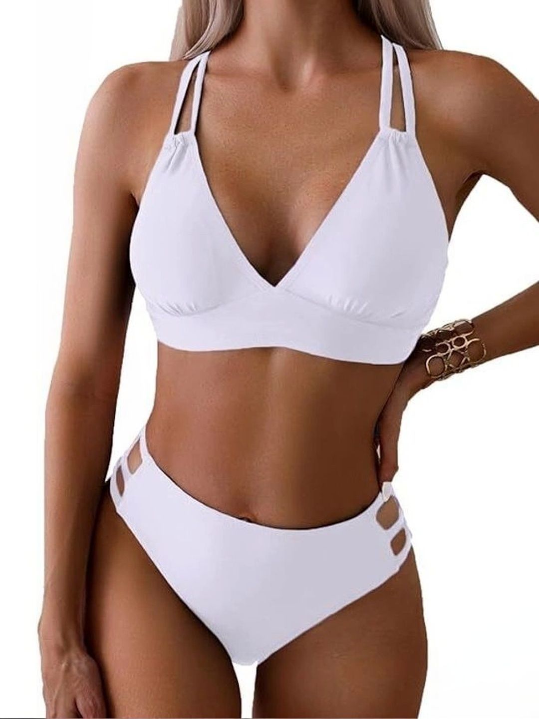 Vimart Enterprise V-Neck Stretchable Swim Bikini Set-picture-46