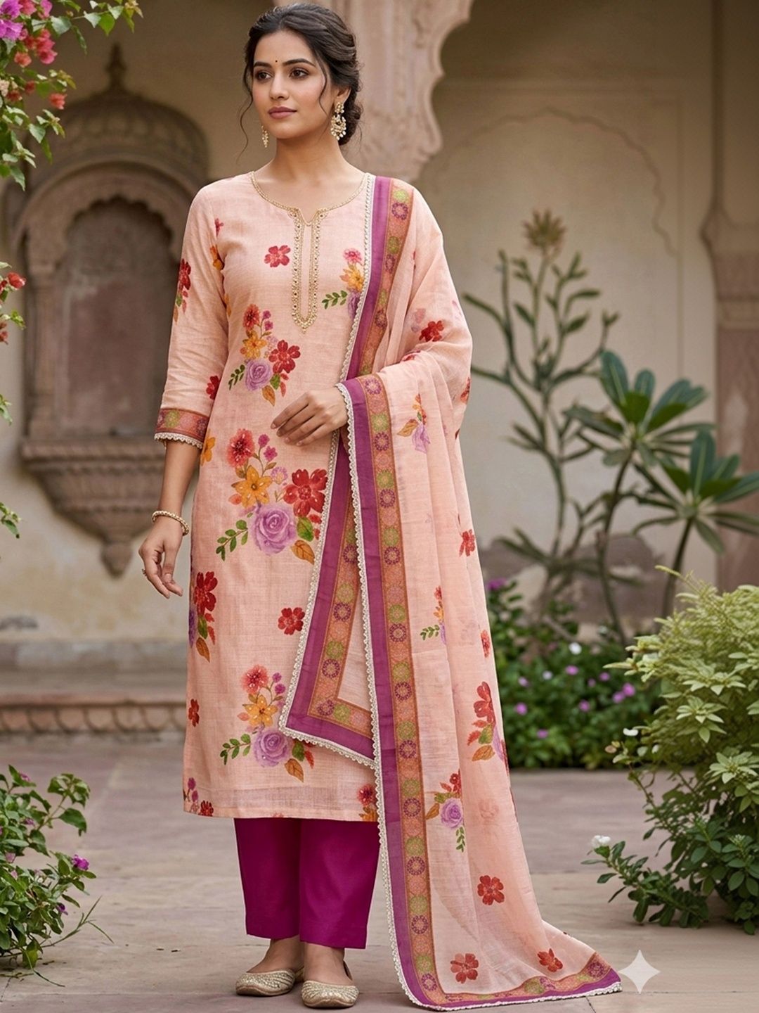MANVAA Printed Linen Unstitched Dress Material-picture-10