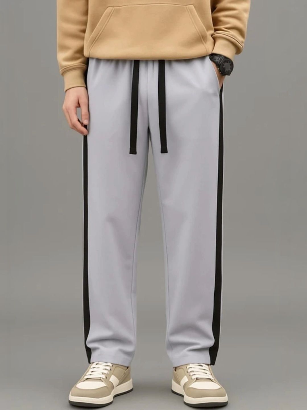 Divkush Men Straight Fit Colourblocked Training Track Pants-picture-36