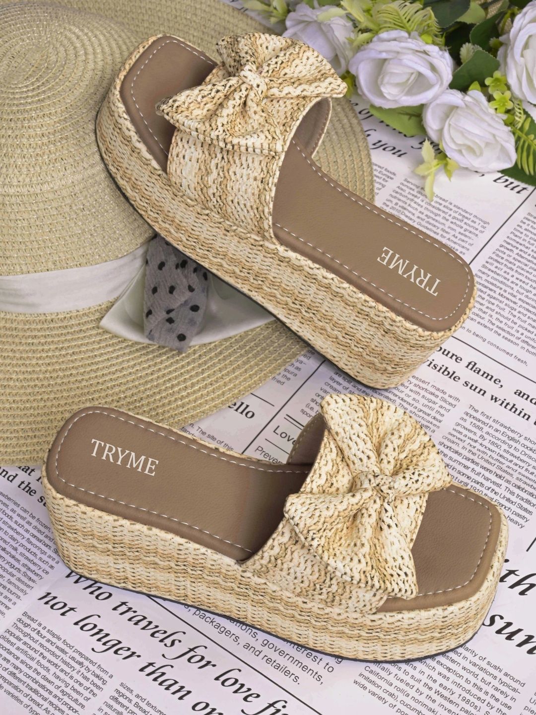 Try Me Wedge Sandals with Bows-picture-35