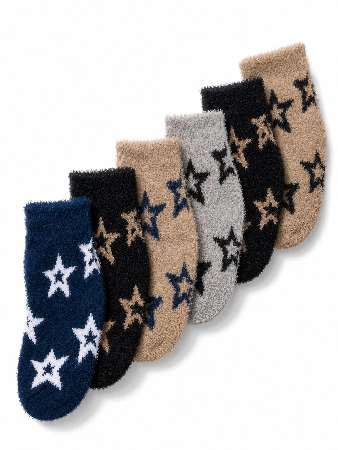 CORTICA Unisex Kids Pack of 6 Wool Blend Assorted Patterned Ankle Length Socks-picture-21