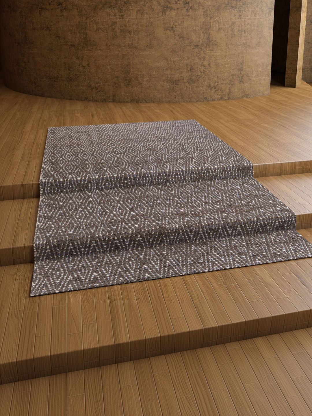 Jaipur Rugs Brown Geometric Woollen Carpet-image-14