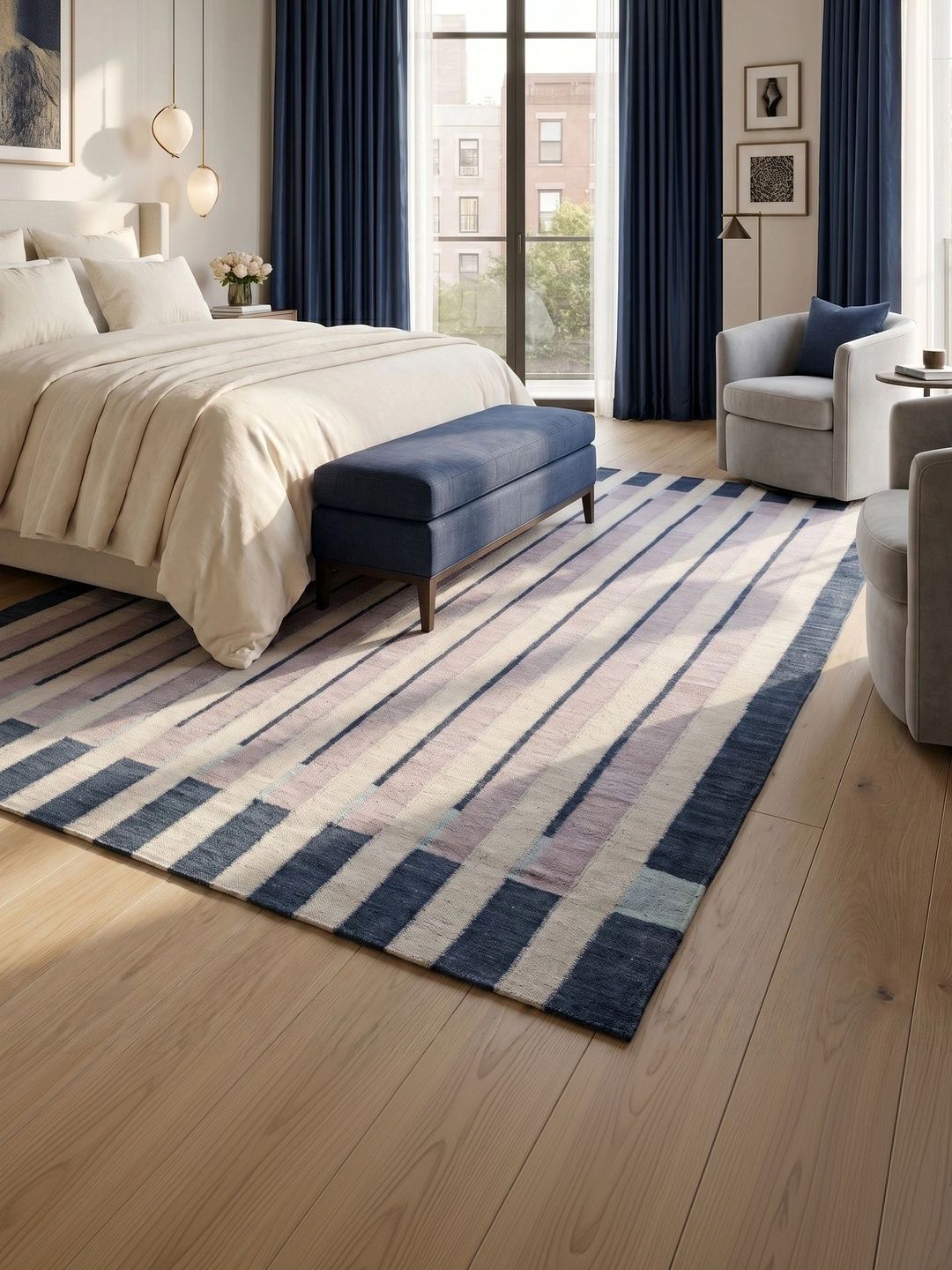 Jaipur Rugs Grey Striped Woollen Carpet-image-25