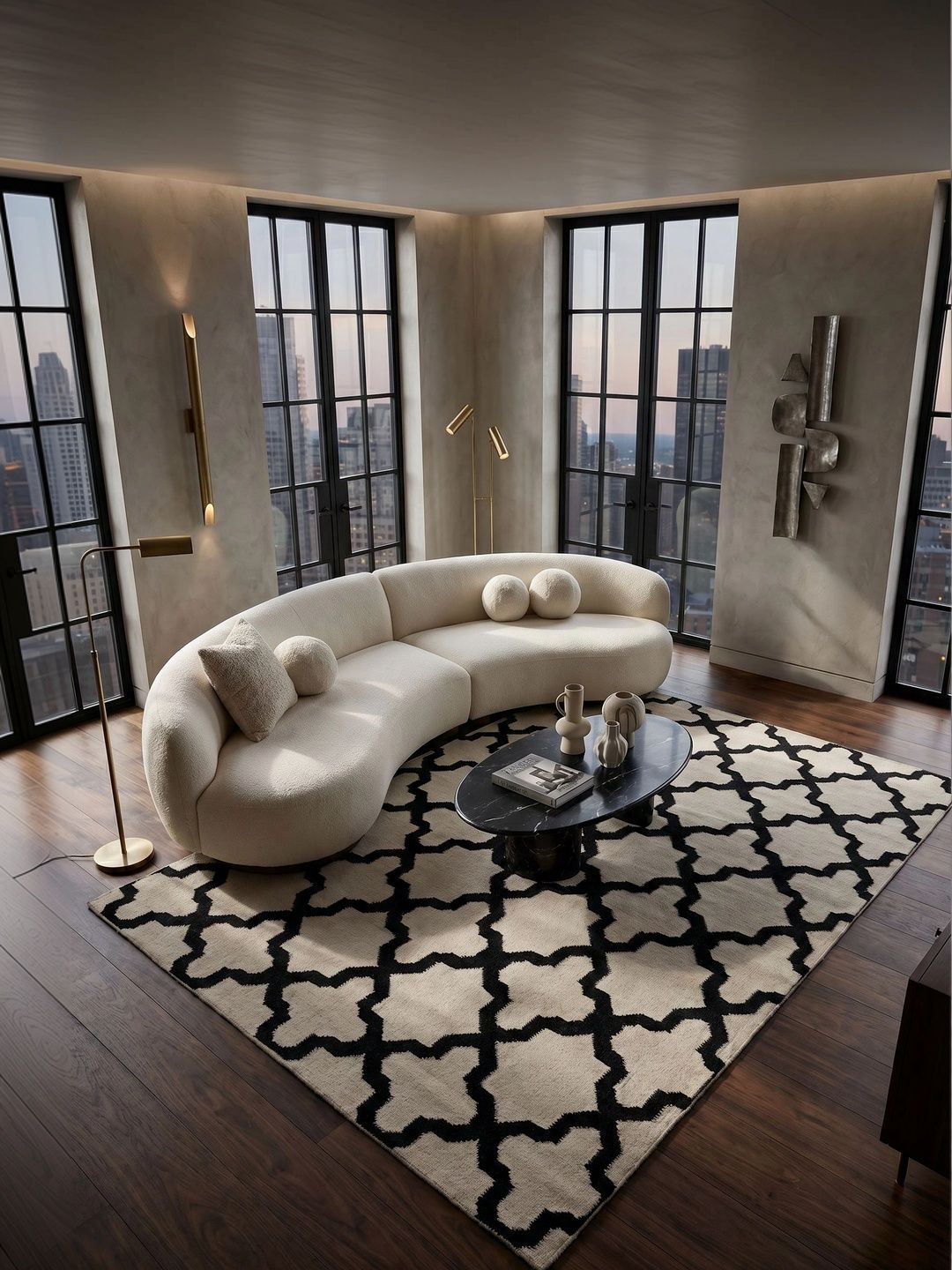 Jaipur Rugs White Geometric Hand-Tufted Woollen Carpet-image-11