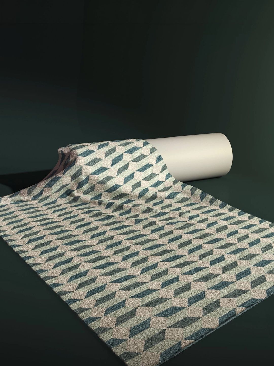 Jaipur Rugs Blue Geometric Woollen Carpet-image-9