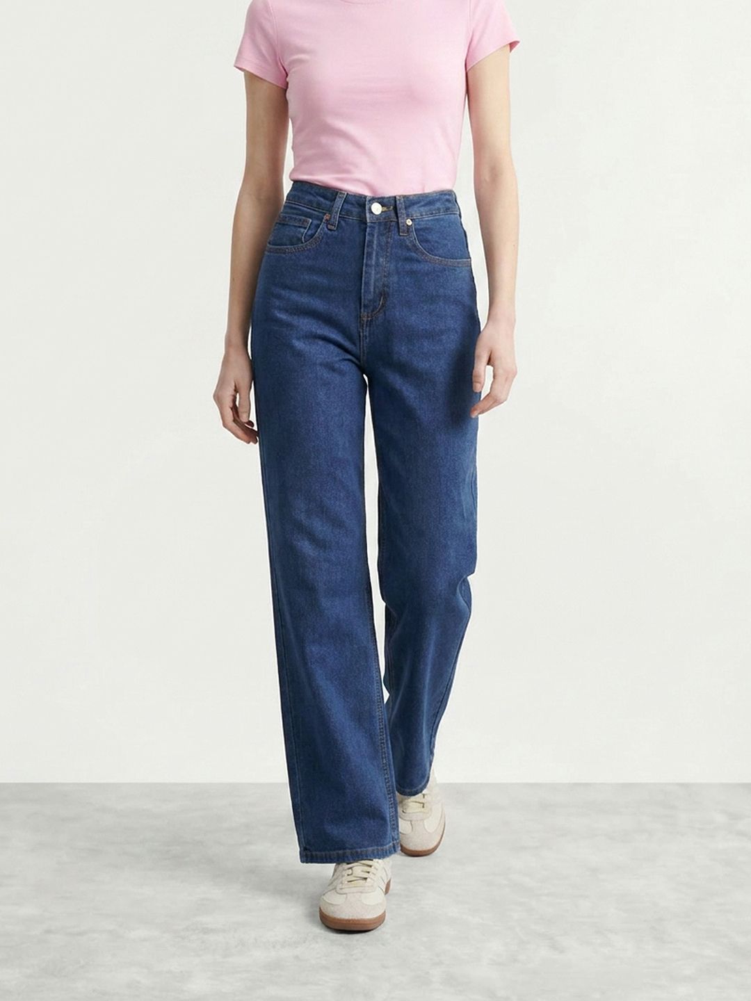 Mast & Harbour Women Relaxed Straight Fit Jeans