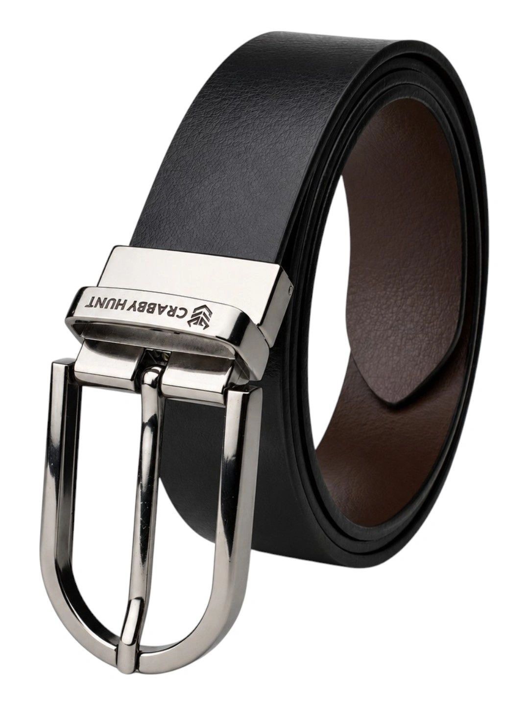Crabby Hunt Men Leather Reversible Formal Belt-picture-52