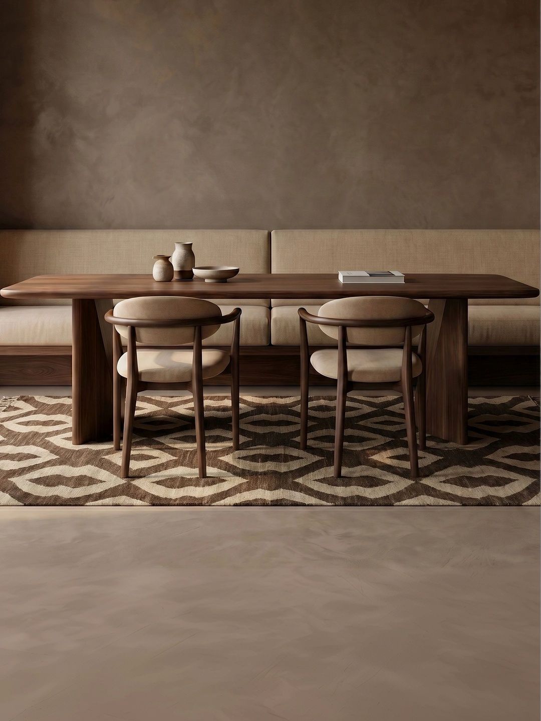 Jaipur Rugs Brown Geometric Woollen Carpet-image-43