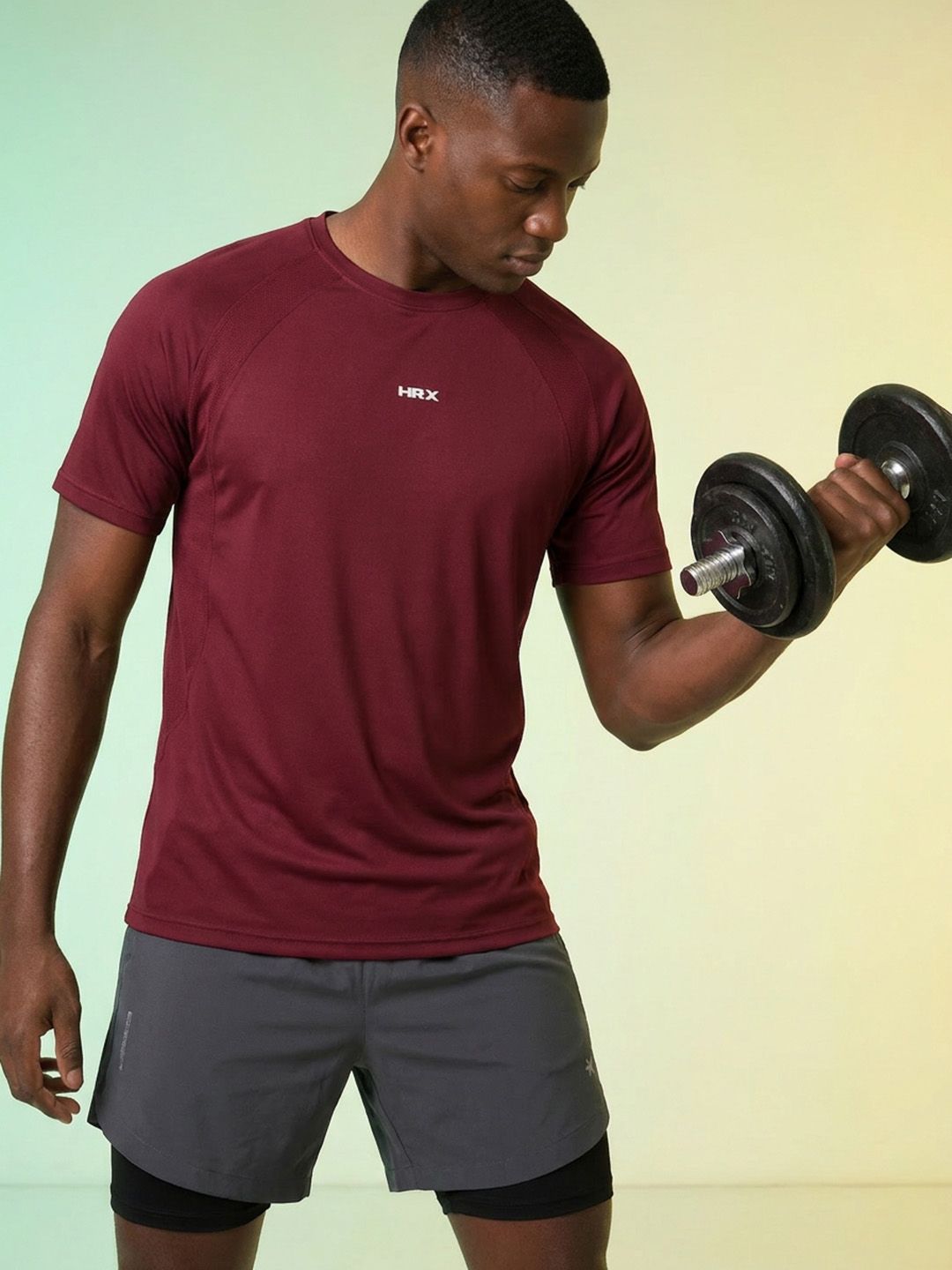 HRX by Hrithik Roshan Brand Logo Rapid-Dry Training T-shirt-picture-17