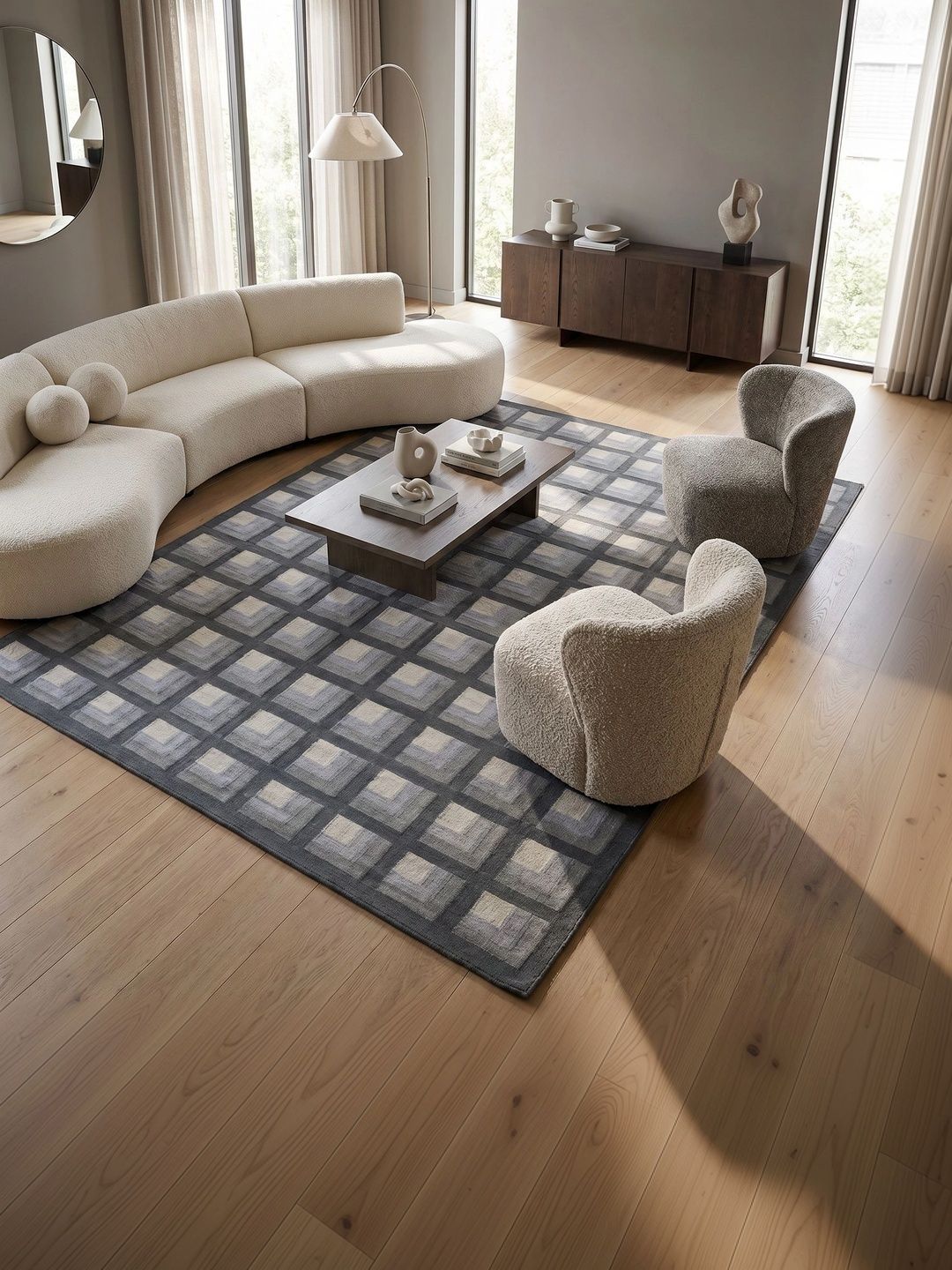Jaipur Rugs Grey Geometric Woollen Carpet-picture-32