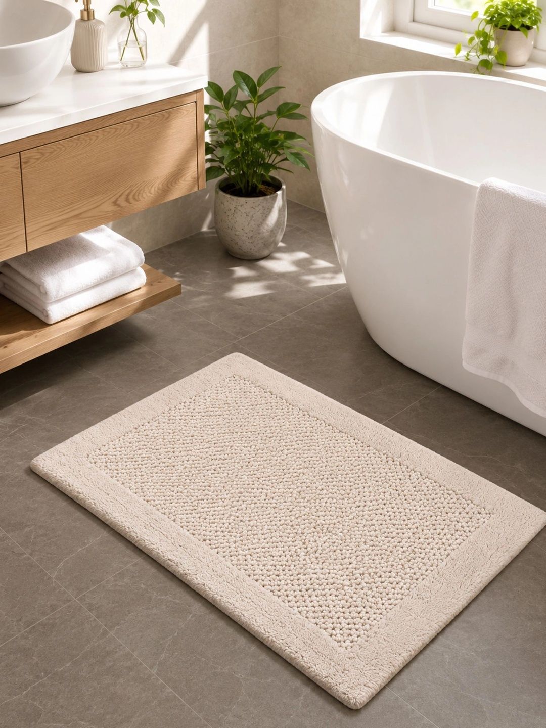 OBSESSIONS Beige Reversible Ultra Absorbent Bath Rugs-picture-18