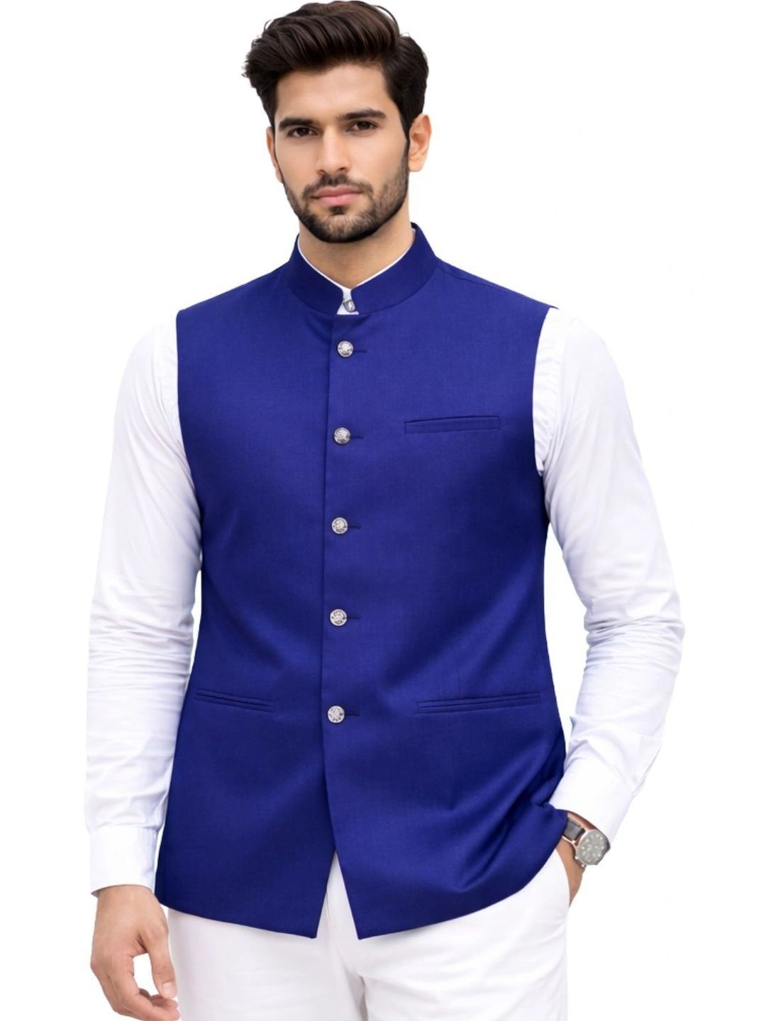 RIVER HILL Men Corduroy Nehru Jacket-picture-21