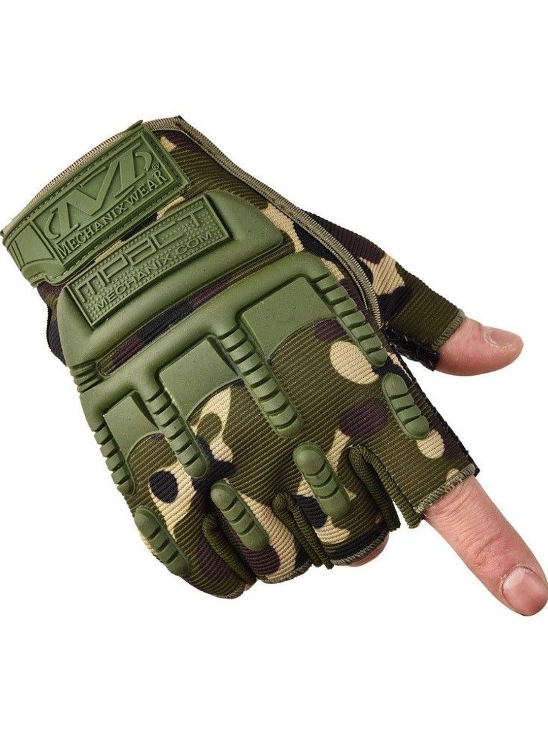 YEAHMOM Outdoor Freedom Tactical Half Finger Gloves With Knuckle Guard-image-13