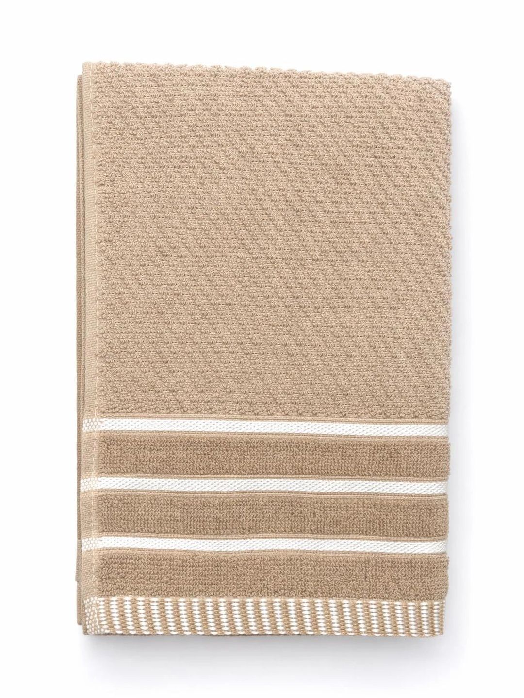 ButterThread Beige & White 130 GSM Microfiber Hand Towels-picture-33