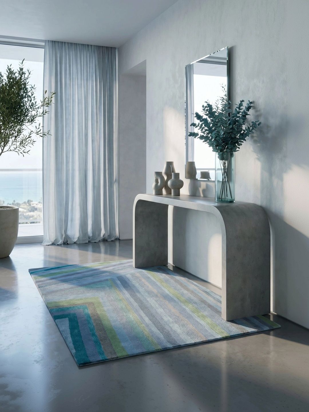 Jaipur Rugs Blue Geometric Woollen Carpet-picture-34