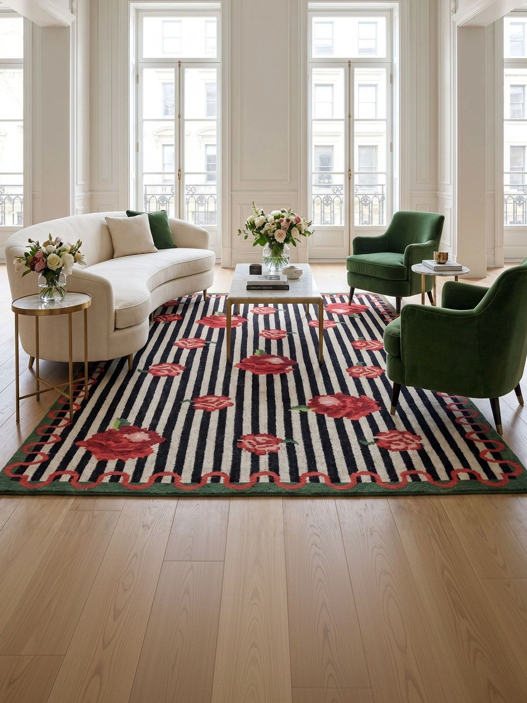 Jaipur Rugs Black Floral Woollen Carpet-image-6
