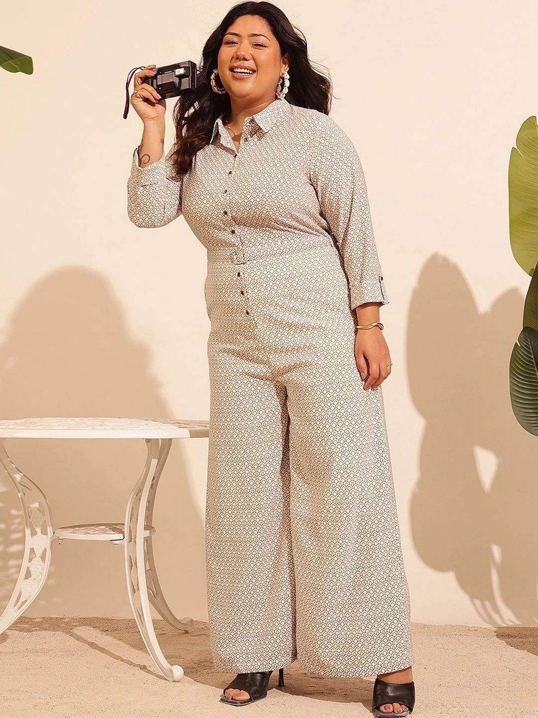 QUIERO MAS Printed Basic Jumpsuit-picture-23