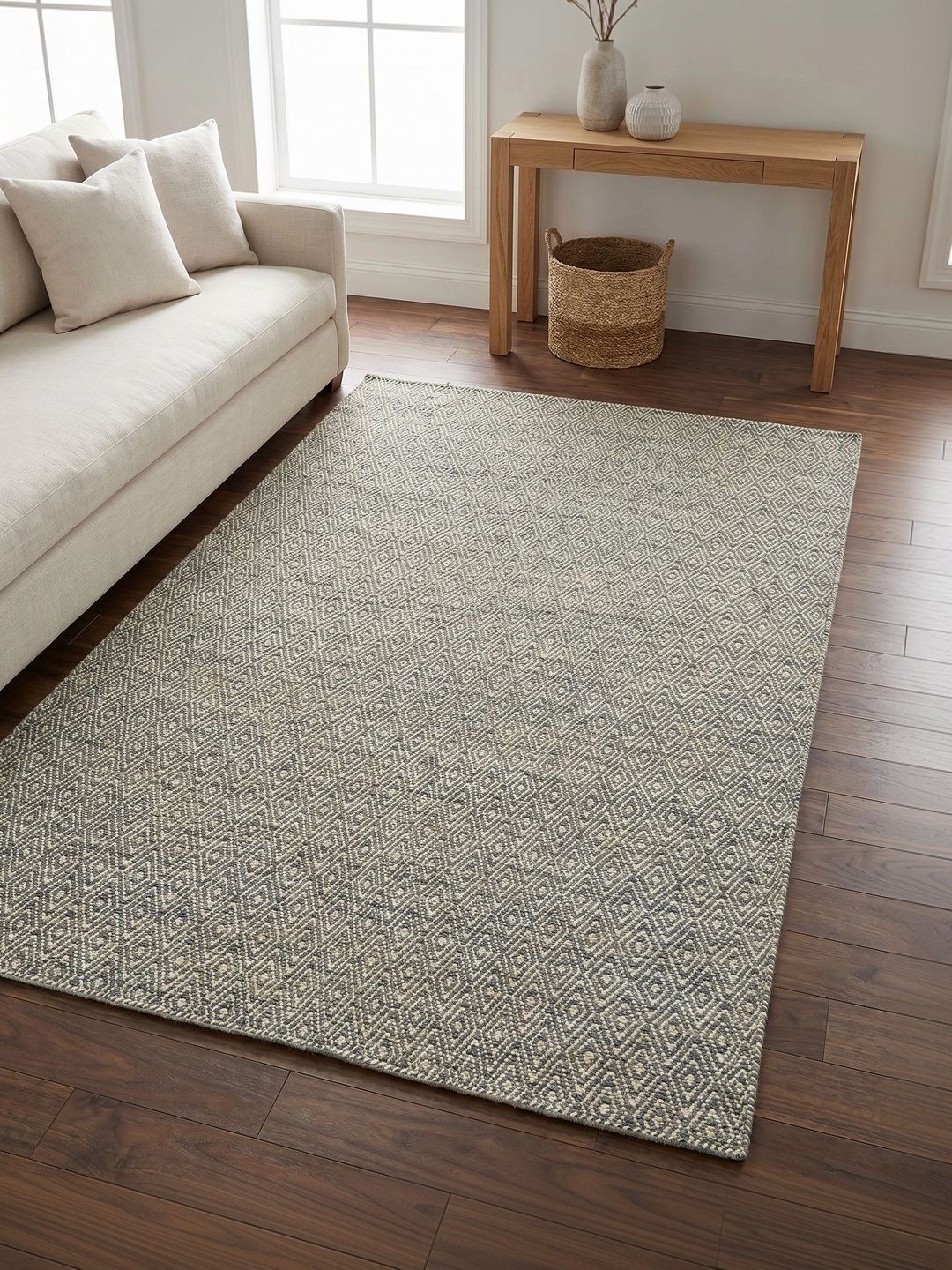 Jaipur Rugs Grey Geometric Woollen Carpet-image-28