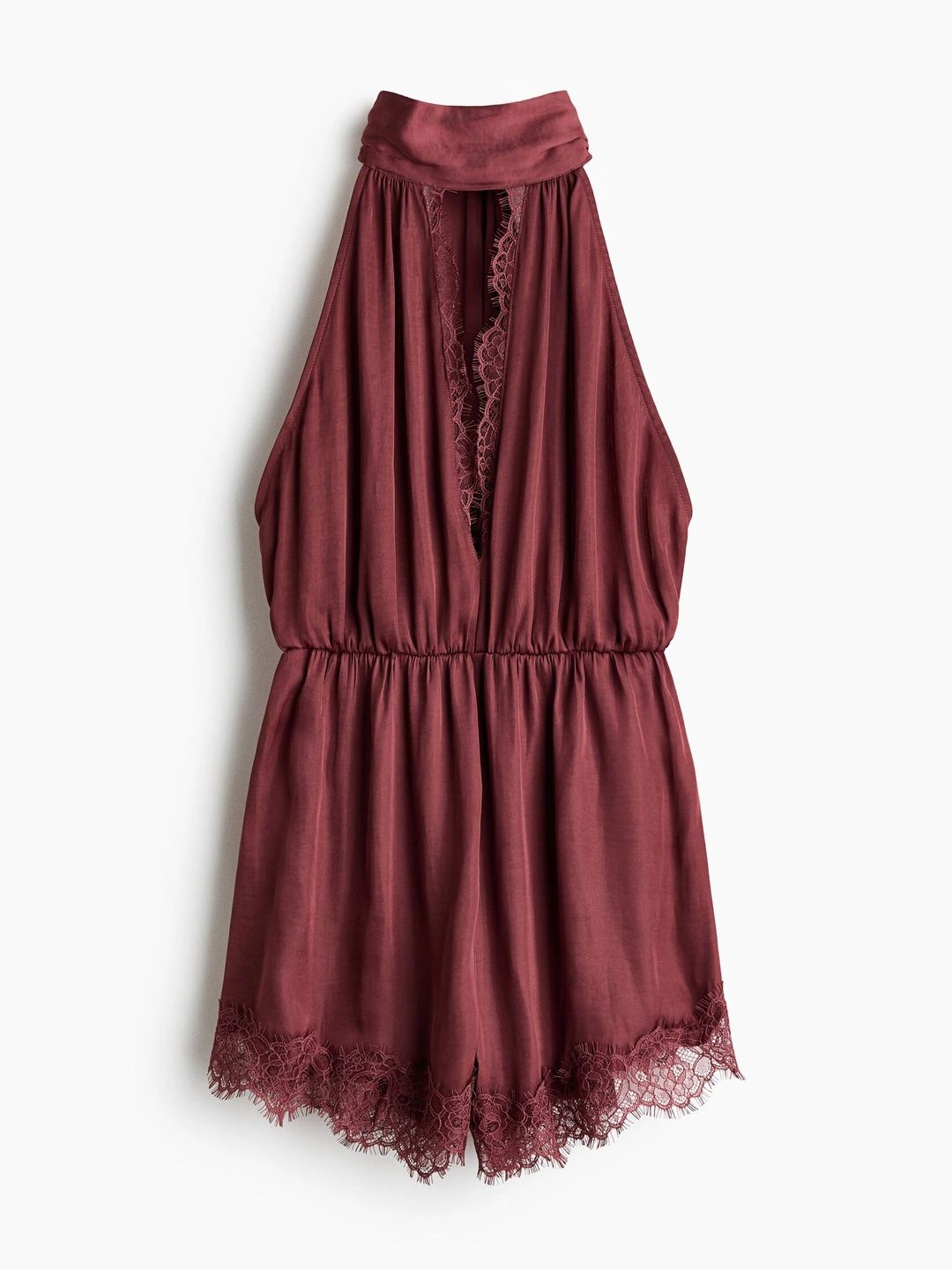 H&M Halter Neck with Lace Inserts Jumpsuit-picture-57