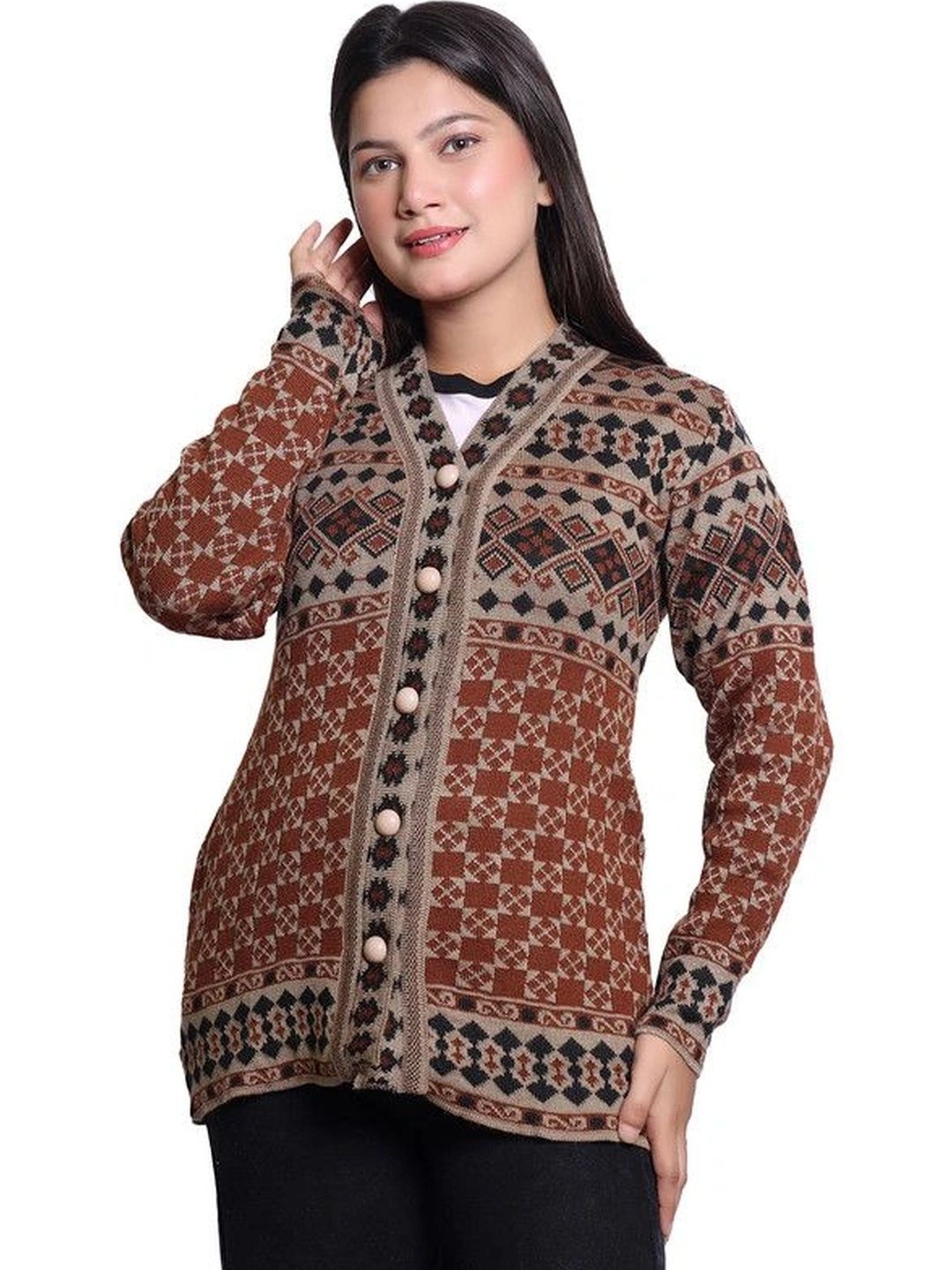 Grand Line Women Printed Cardigan-picture-24