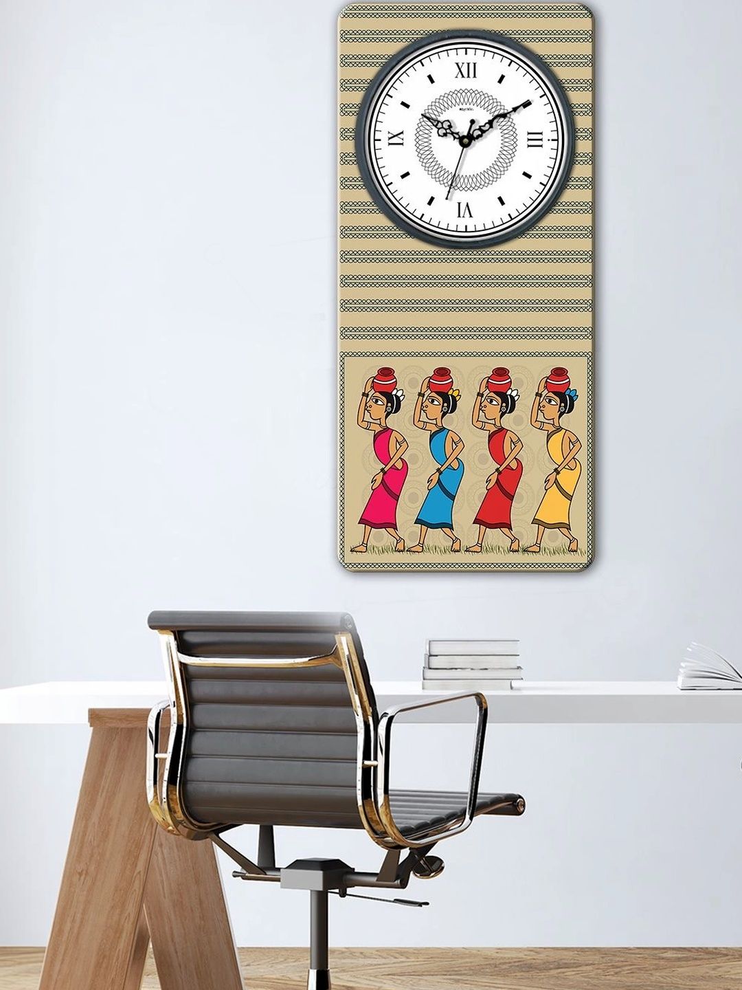 OLIVE TREE Multicoloured Printed Wall Clock-picture-21