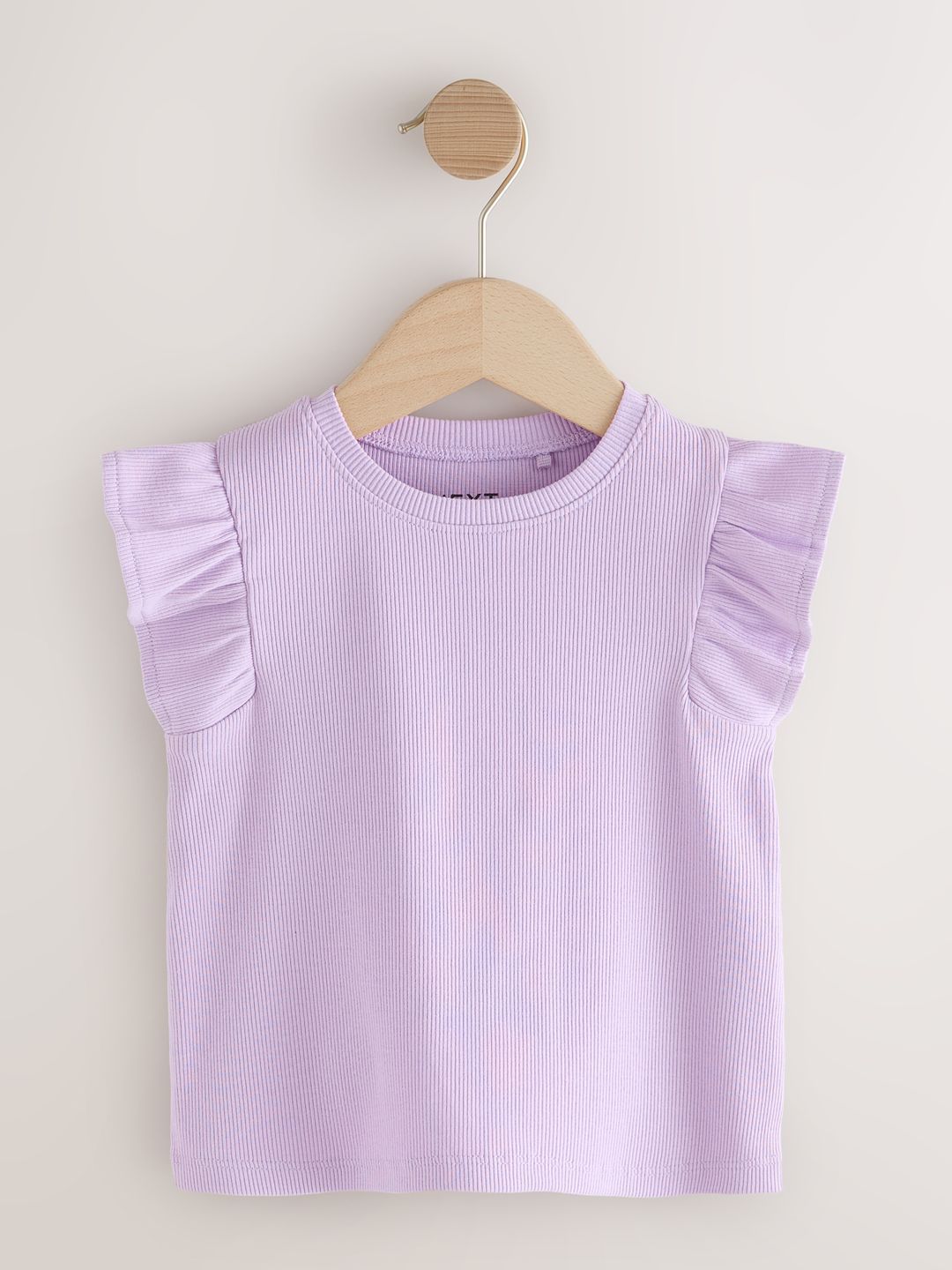 NEXT Flutter Sleeve Ribbed Frill Top-picture-12