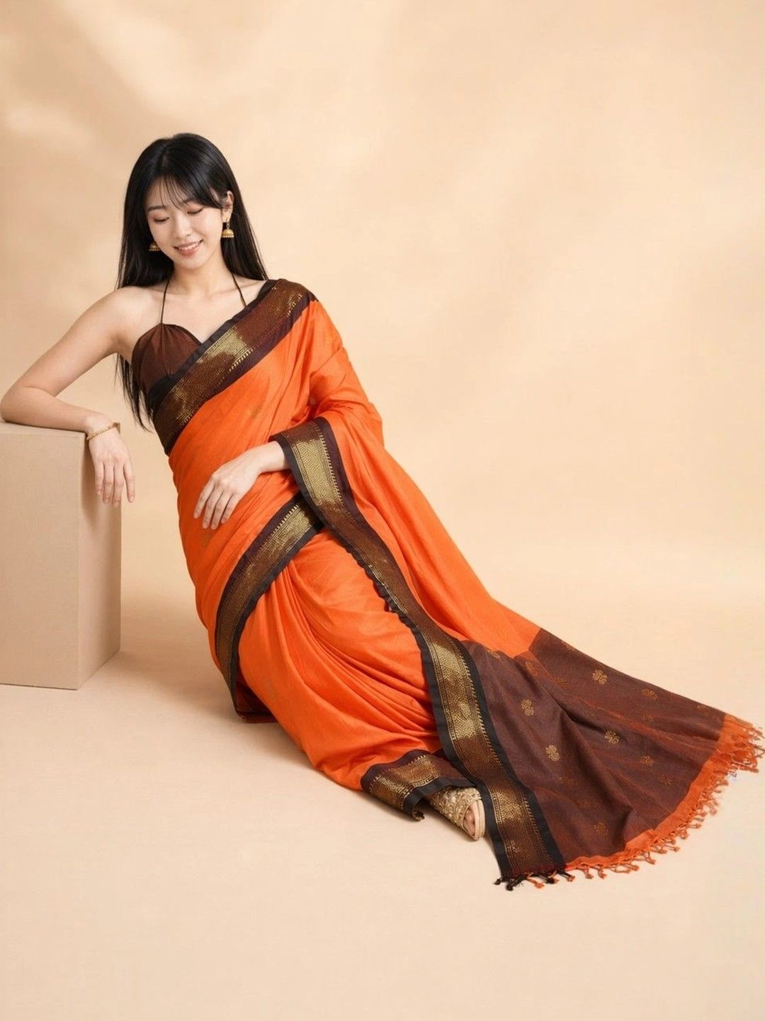 Mitera Pure Cotton Kanjeevaram Saree-picture-13