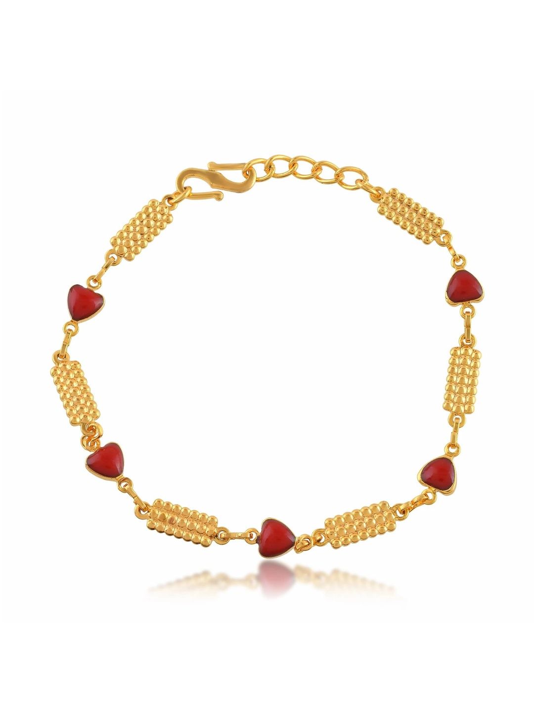 DZINETRENDZ Unisex Brass Gold-Plated Link Bracelet-picture-0
