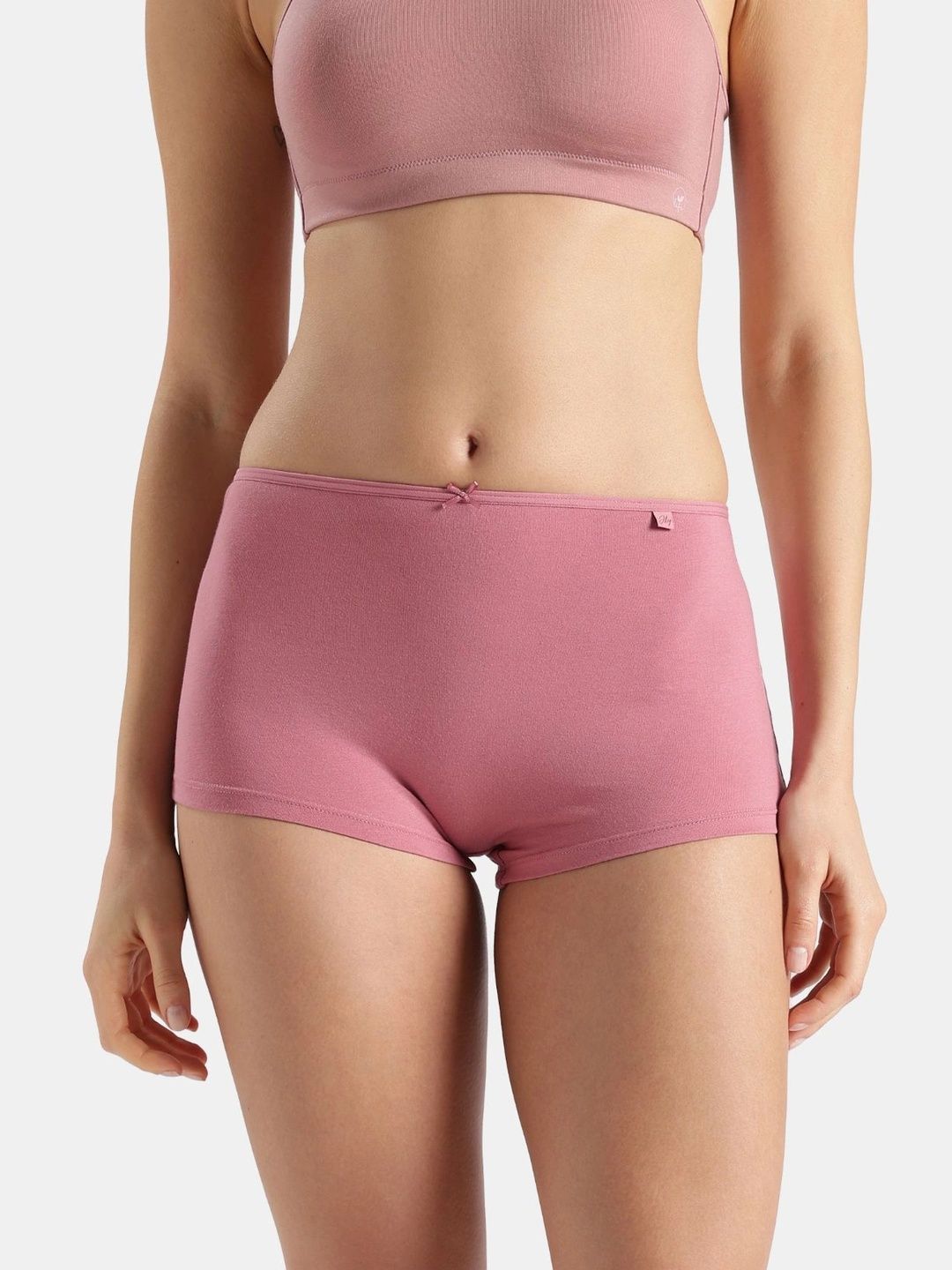 Jockey Women Pack of 2 Cotton Blend Boy Shorts-picture-11
