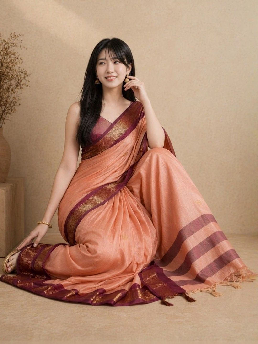 Mitera Pure Cotton Kanjeevaram Saree-picture-20