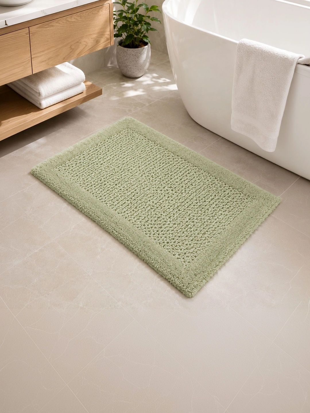 OBSESSIONS Green Reversible Ultra Absorbent Bath Rugs-picture-17