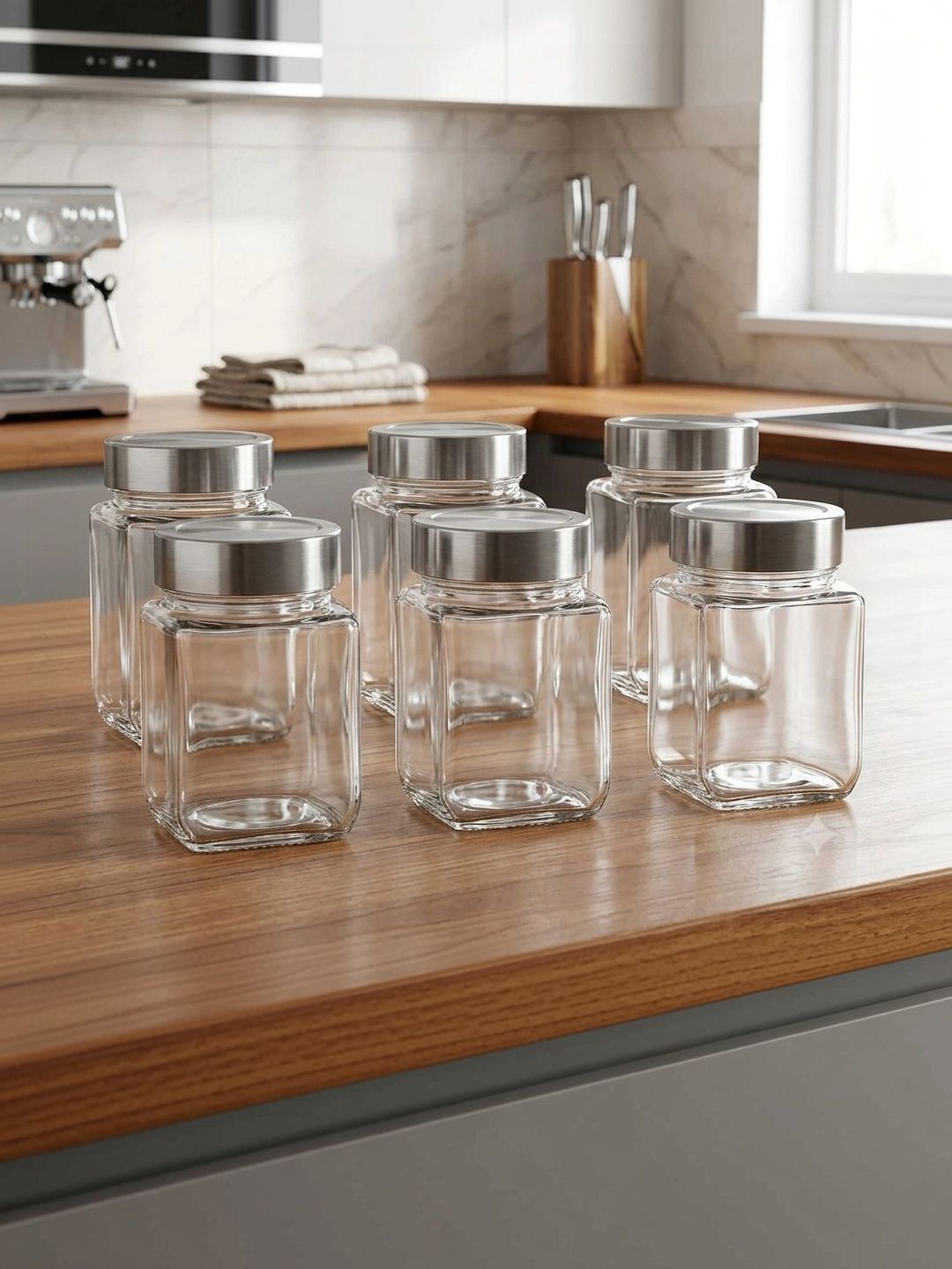 Aura Transparent 2026 Glass Stackable Jar Container-image-21