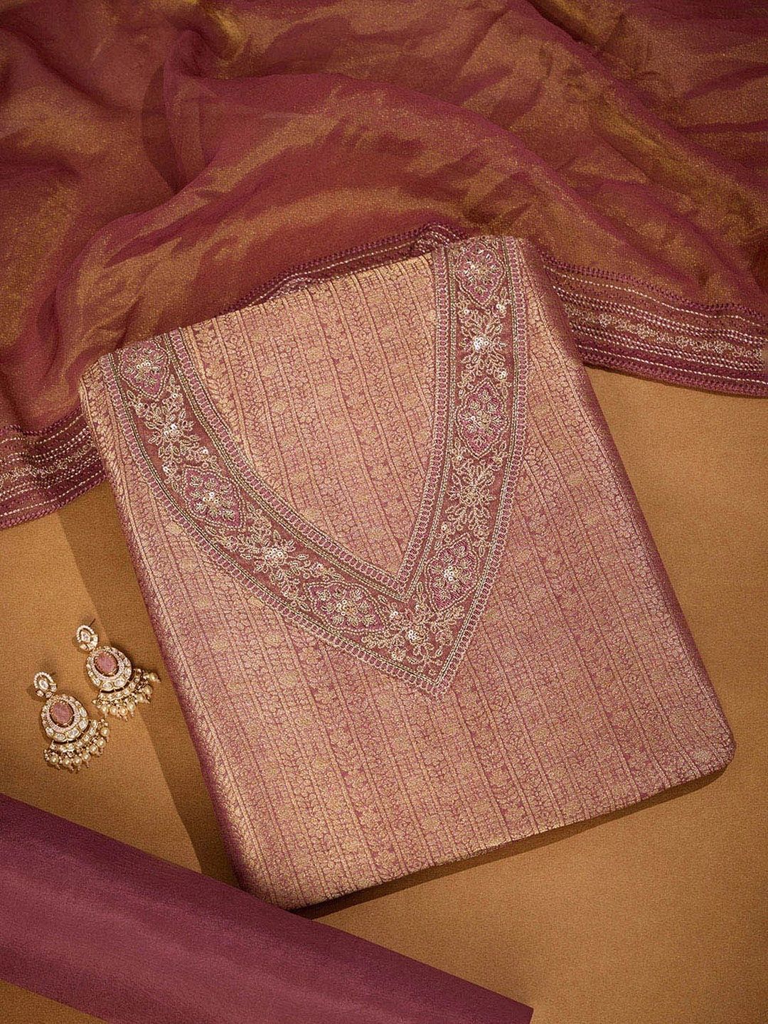 Taneira Embroidered Viscose Rayon Unstitched Dress Material-picture-20